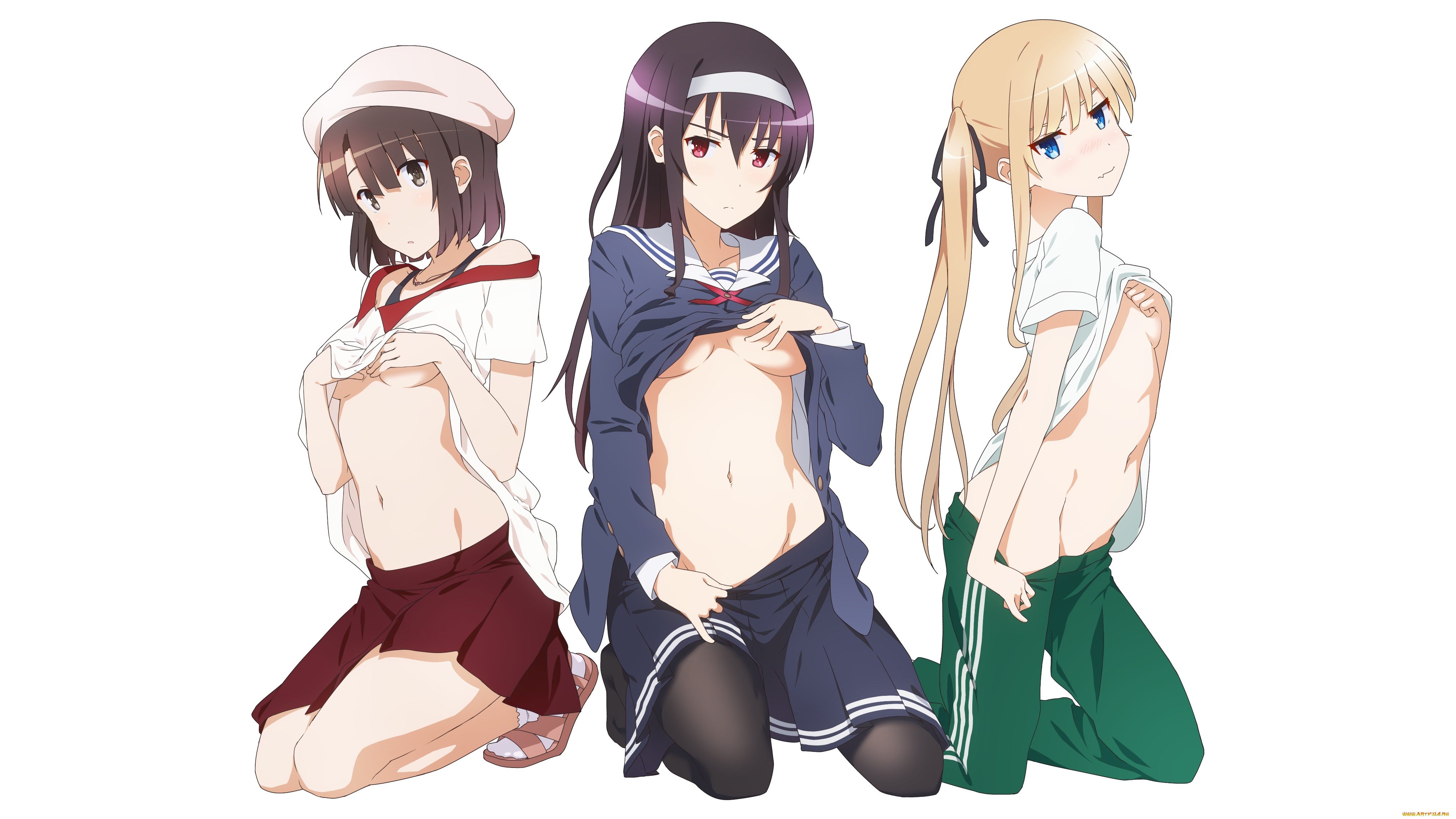 аниме, saenai, heroine, no, sodatekata, saenai, heroine, no, sodatekata, kasumigaoka, utaha, katou, megumi, sawamura, spencer, eriri, midiman, арт