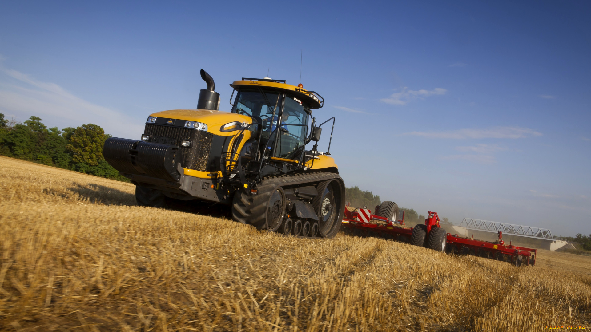 техника, тракторы, на, гусенецах, challenger