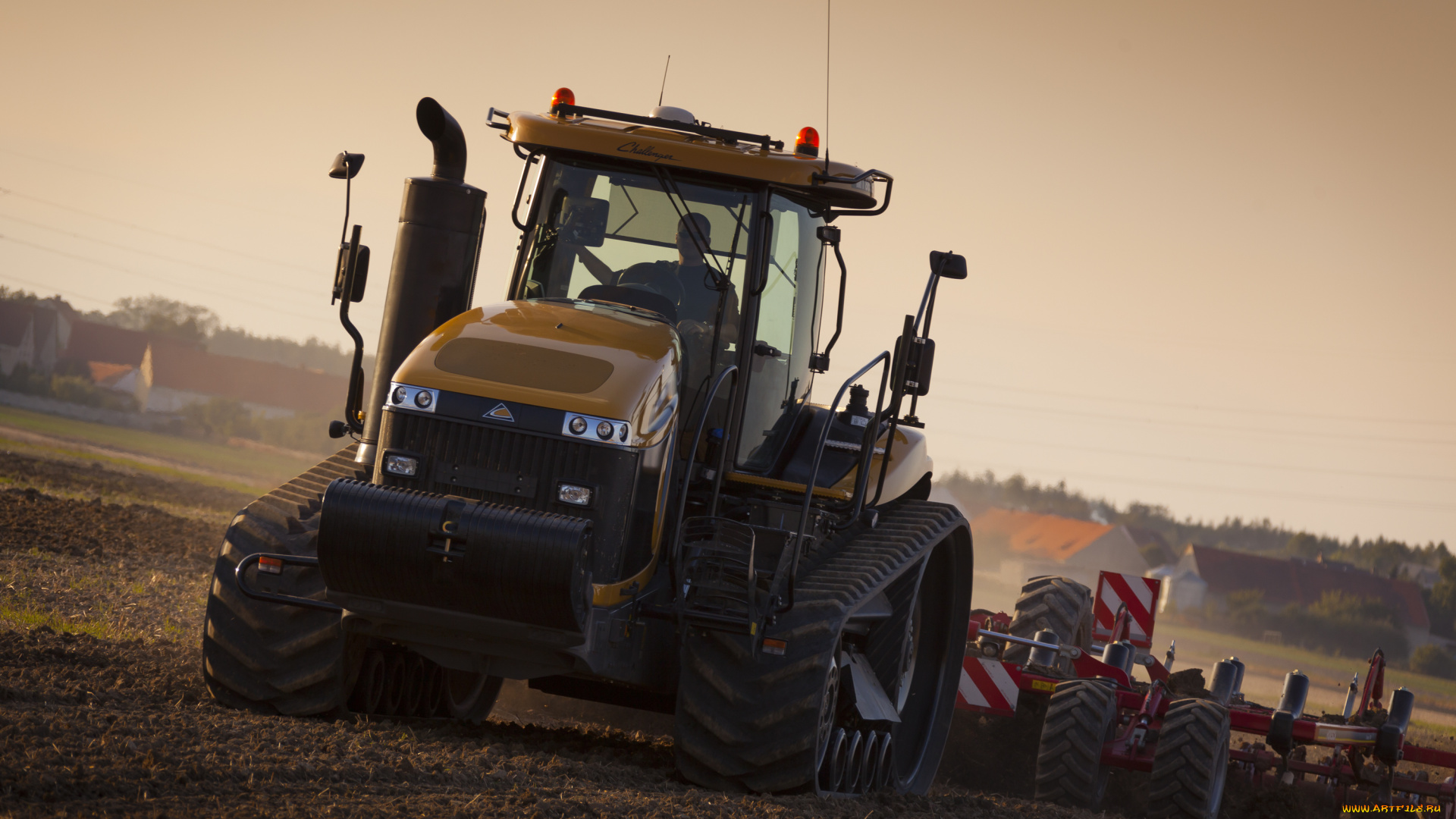 техника, тракторы, на, гусенецах, challenger