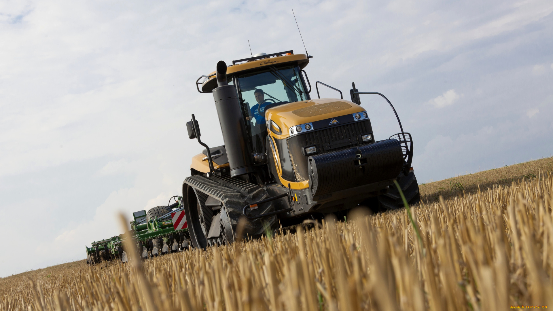 техника, тракторы, на, гусенецах, challenger