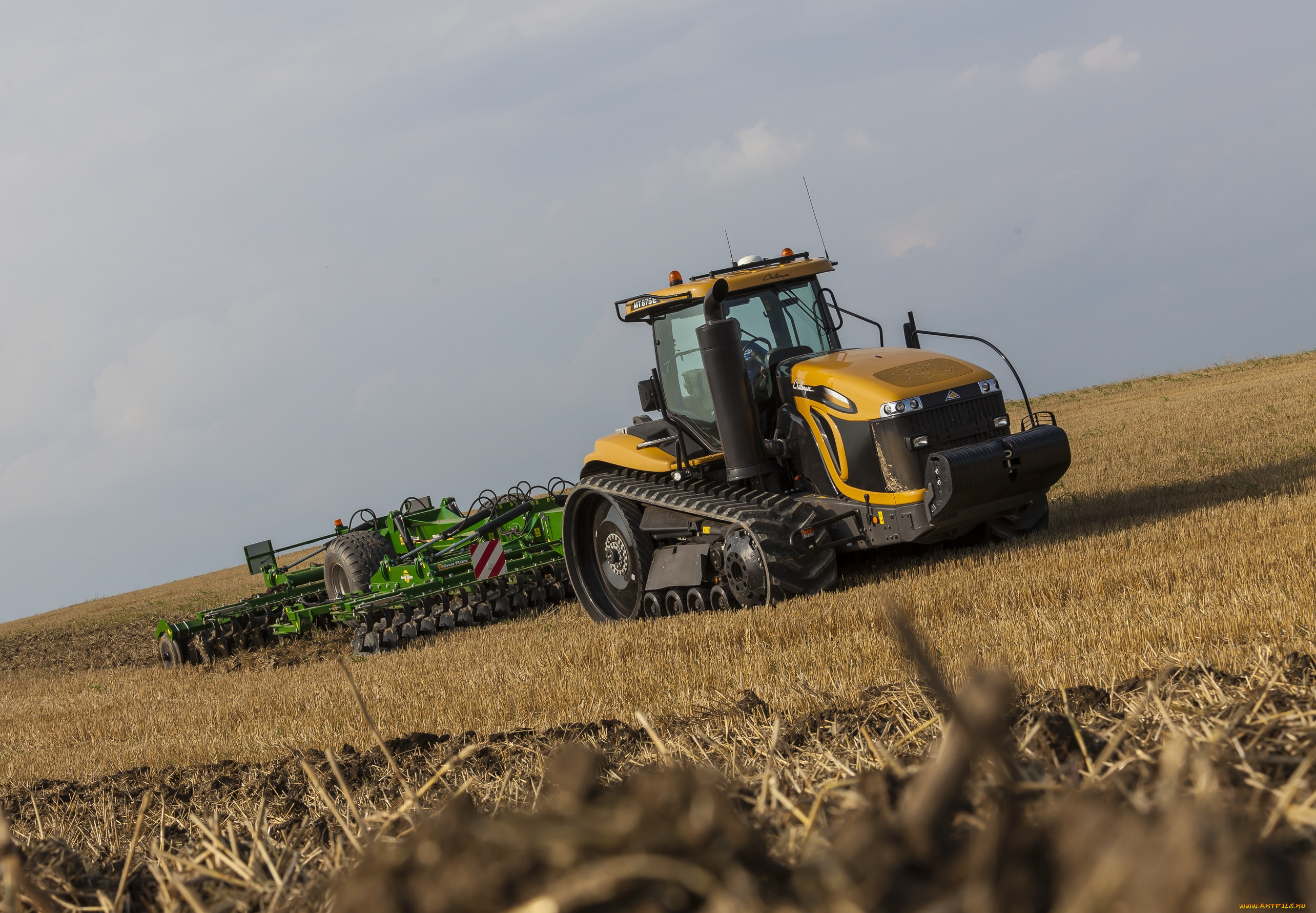 техника, тракторы, на, гусенецах, challenger