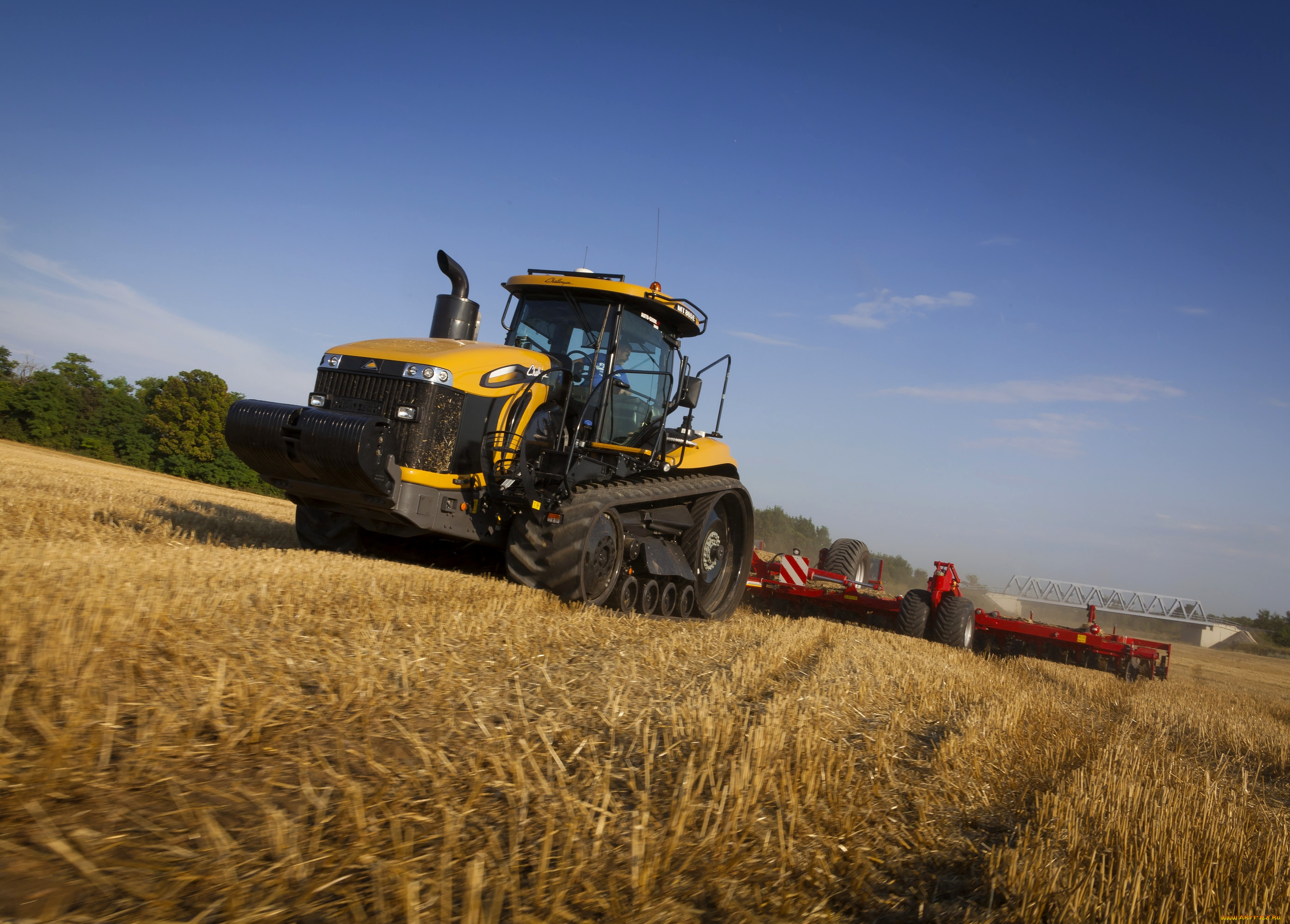 техника, тракторы, на, гусенецах, challenger