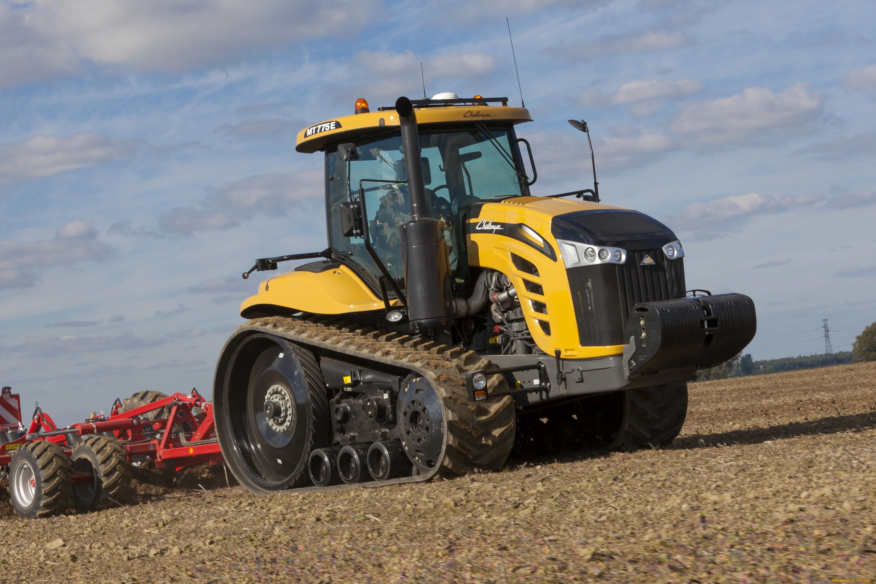 техника, тракторы, на, гусенецах, challenger