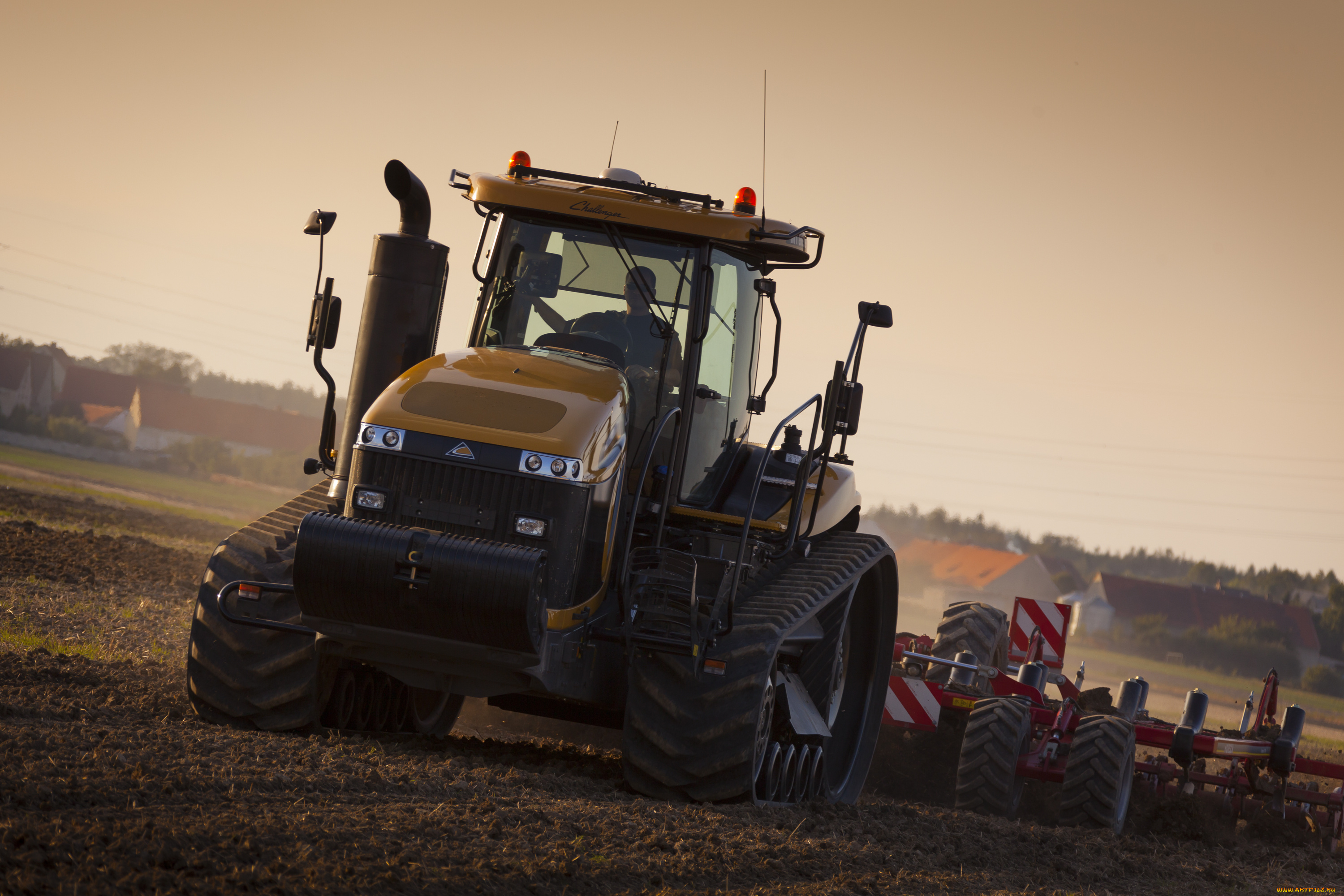 техника, тракторы, на, гусенецах, challenger