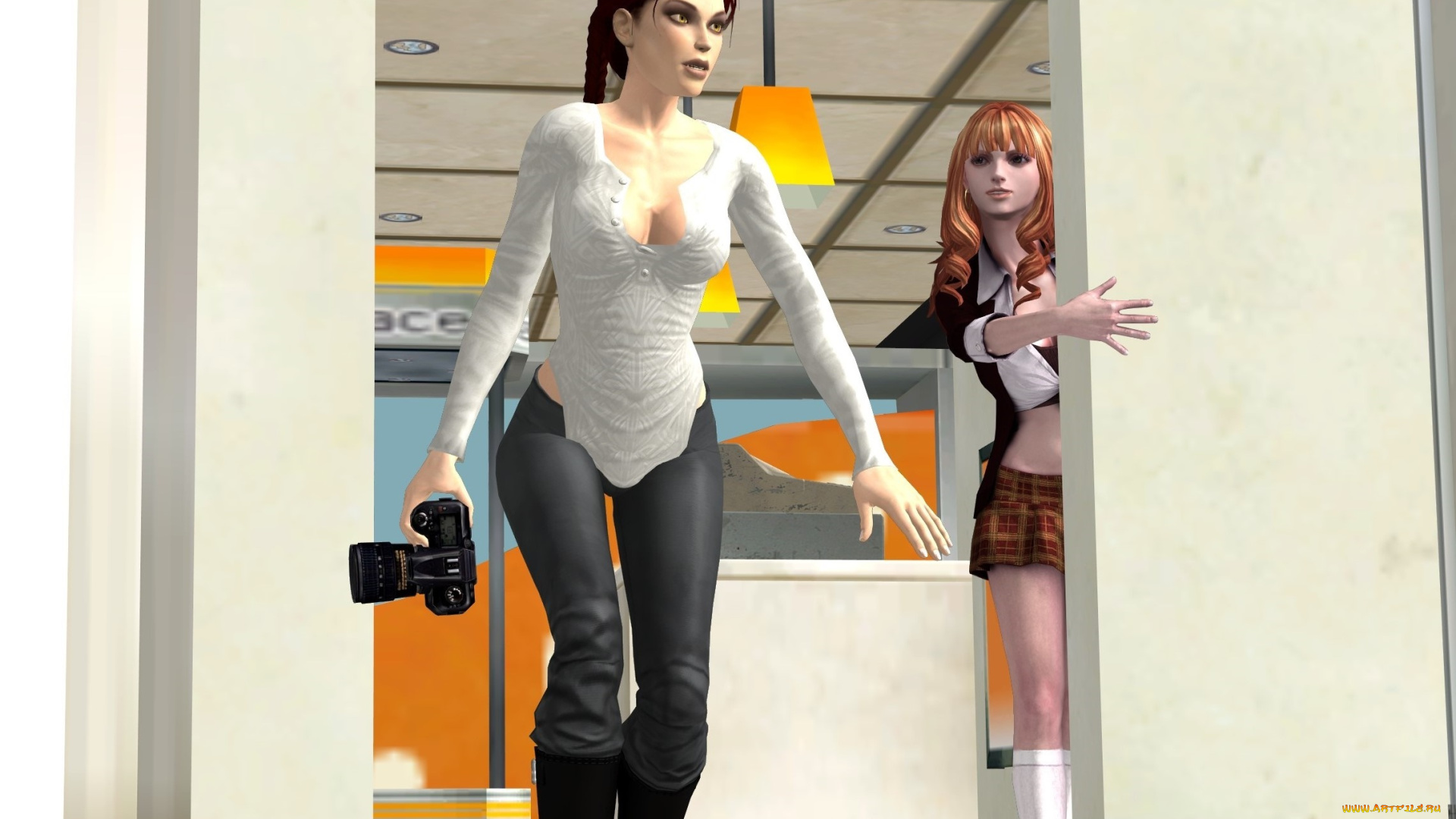 3д, графика, люди, , people, взгляд, фон, девушки