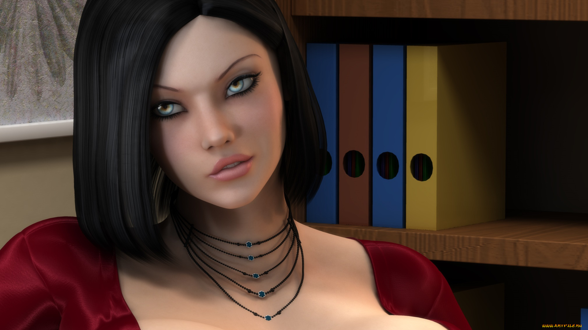 3д, графика, портрет, , portraits, фон, взгляд, девушка