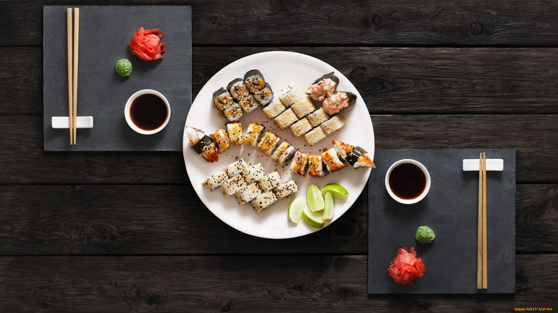 еда, рыба, , морепродукты, , суши, , роллы, set, имбирь, палочки, sushi, суши, japanese, food, соус, вассаби, роллы