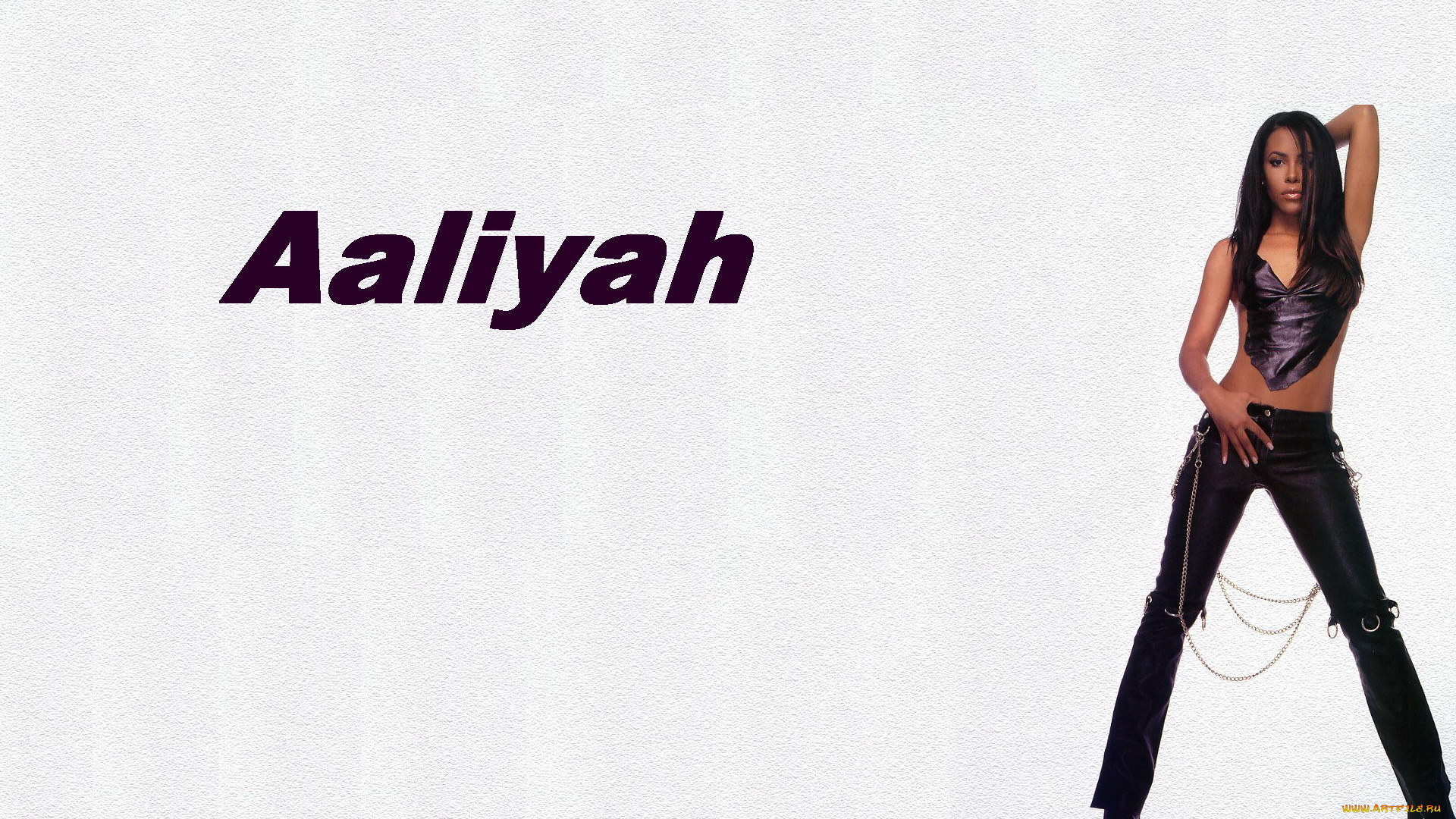 музыка, aaliyah, певица, брюнетка, брюки, топ, цепи