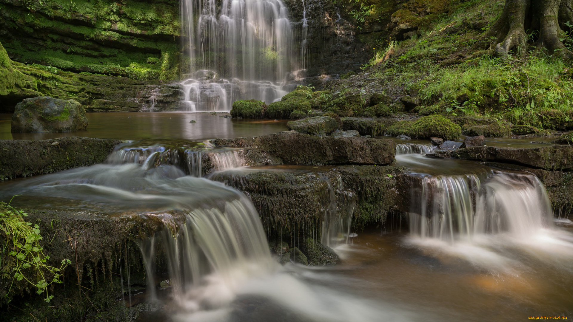 природа, водопады, простор