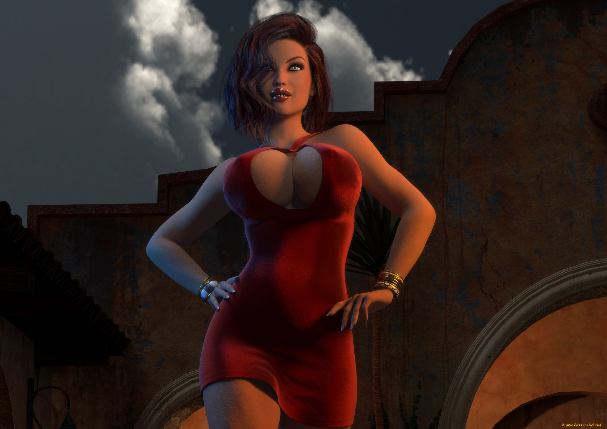 3д, графика, люди, , people, фон, взгляд, девушка