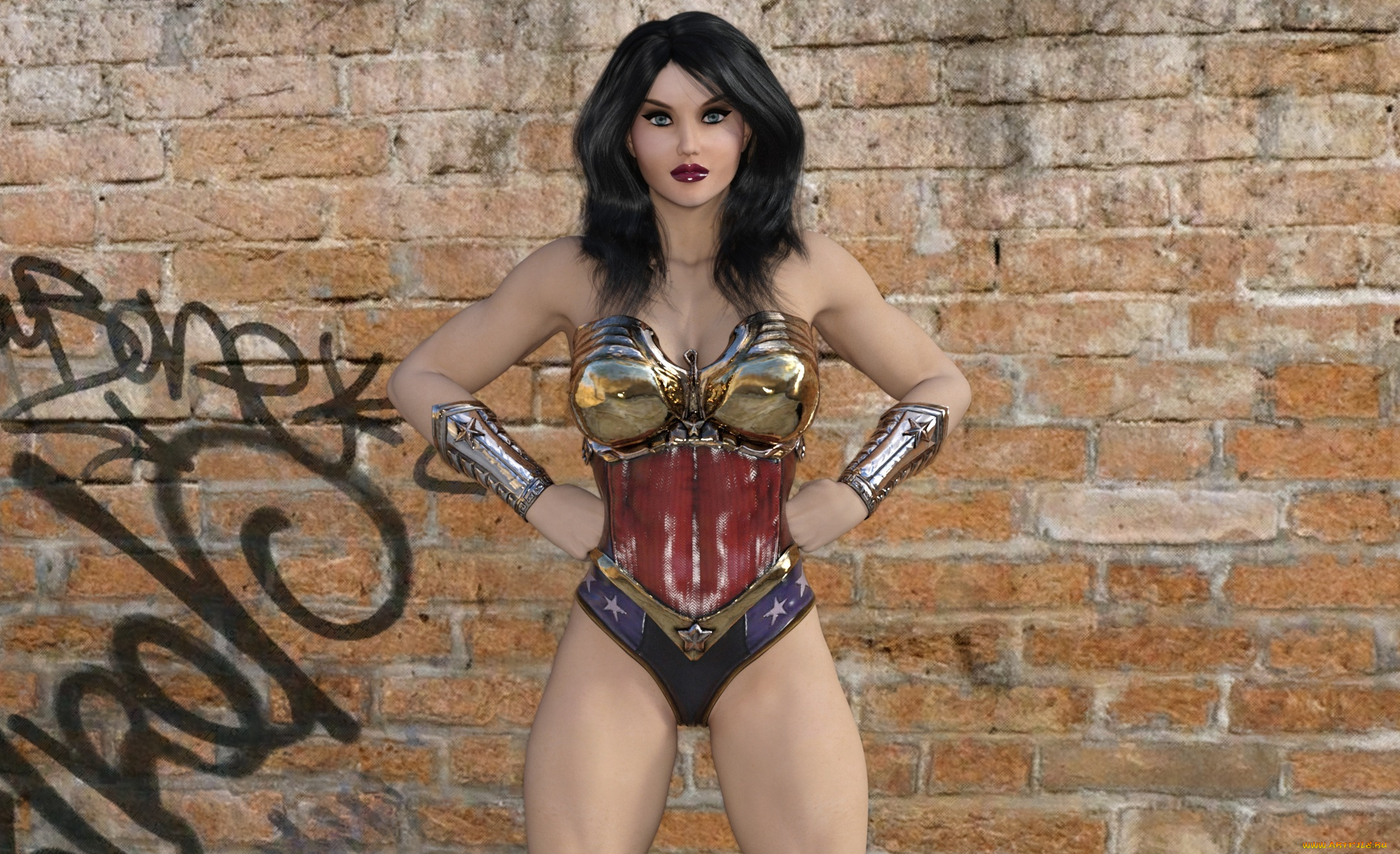 3д, графика, фантазия, , fantasy, фон, взгляд, девушка