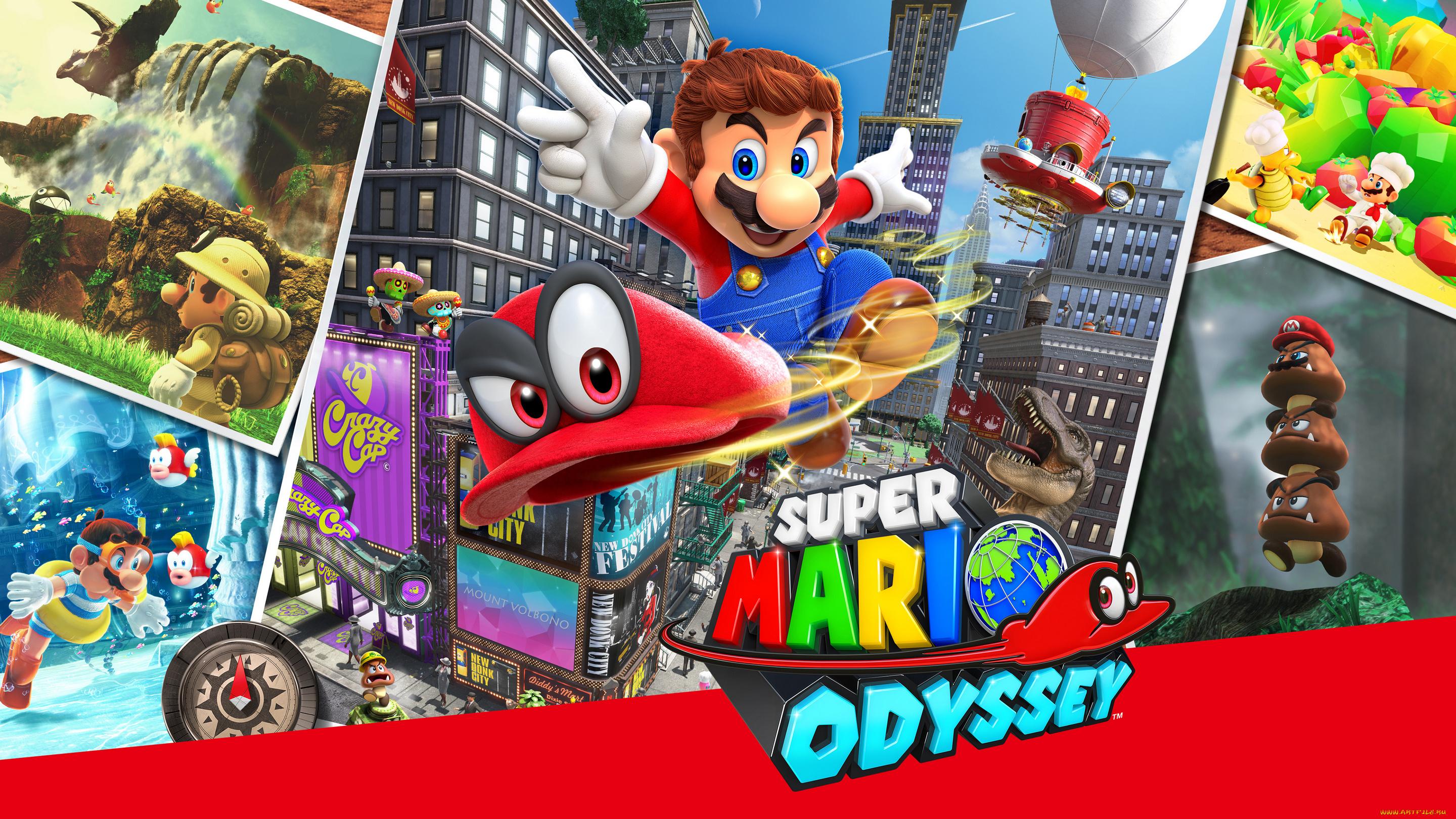видео, игры, super, mario, odyssey, платформер, super, mario, odyssey