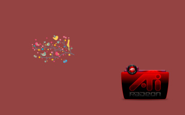 Картинка компьютеры ati логотип фон