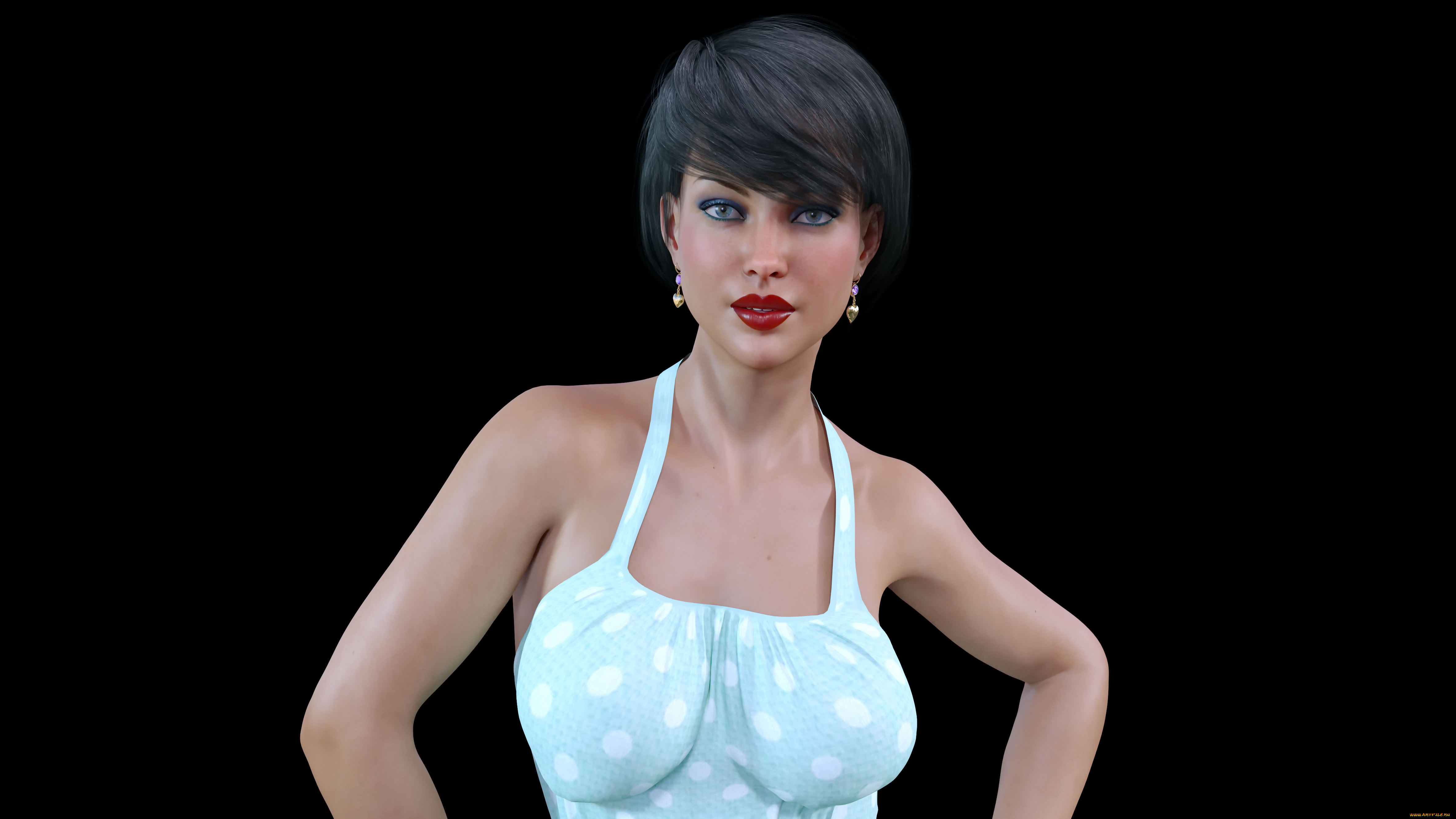 3д, графика, люди, , people, девушка, взгляд, фон