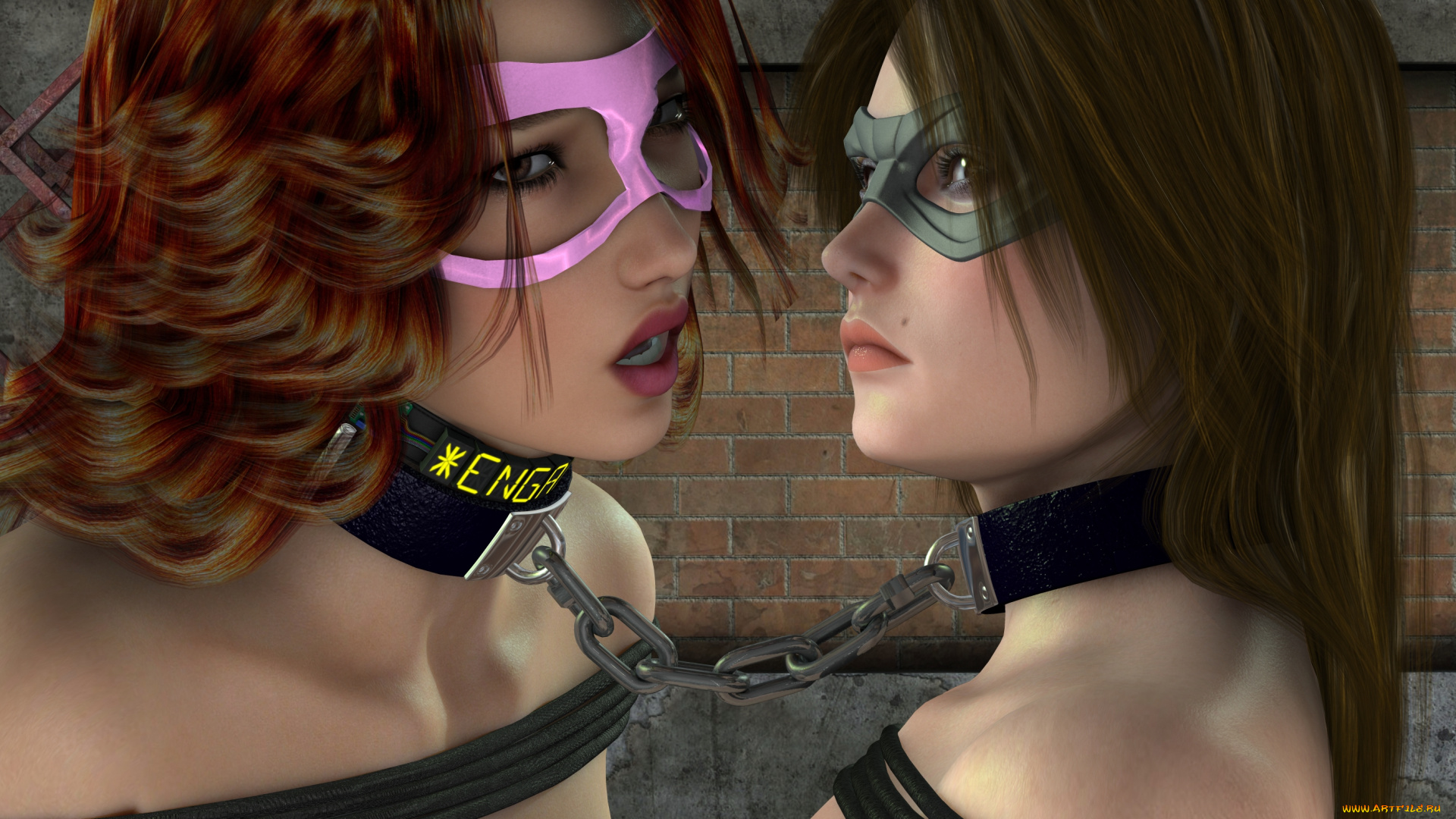 3д, графика, фантазия, , fantasy, взгляд, фон, девушки