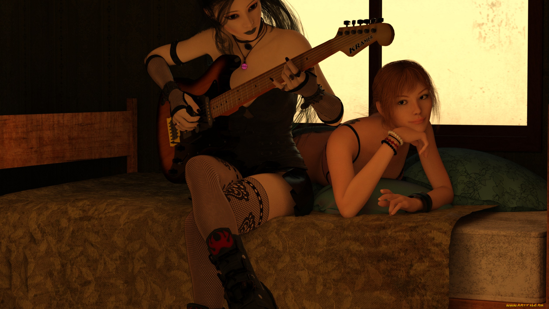 3д, графика, люди, , people, фон, девушка, взгляд