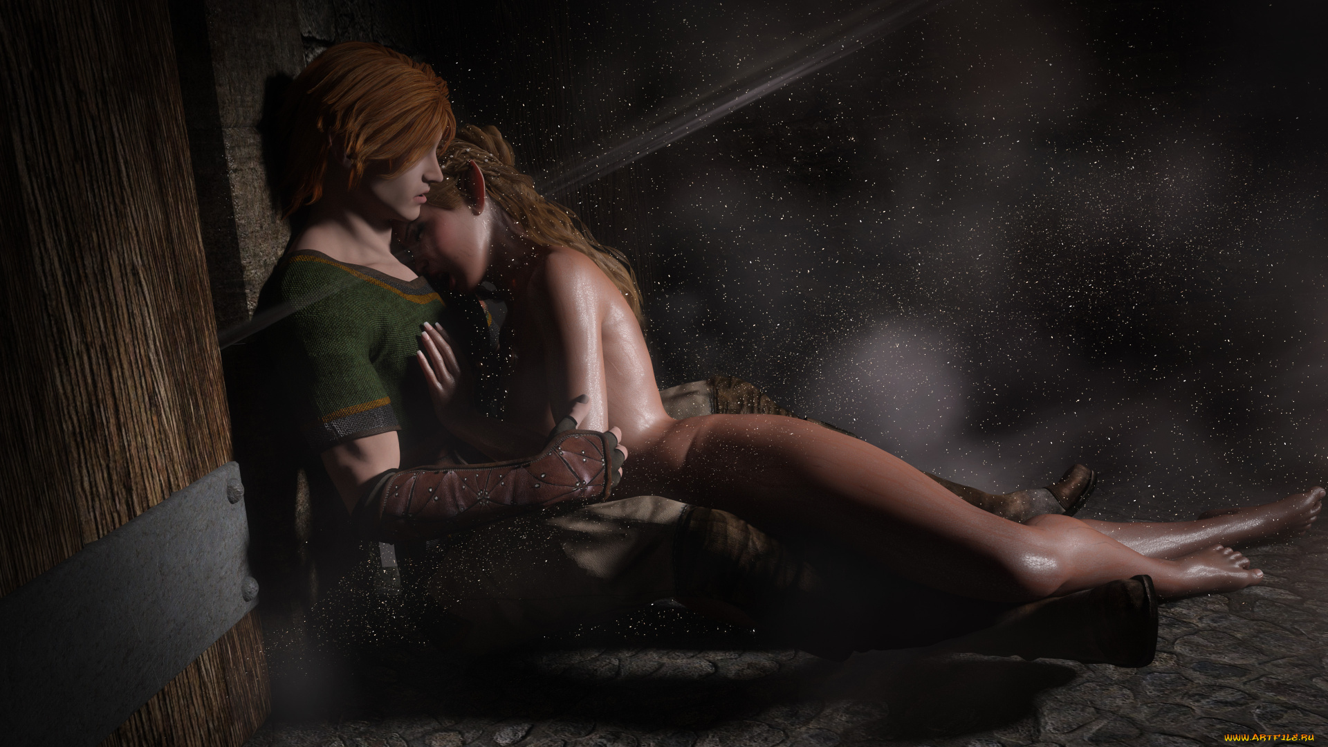 3д, графика, романтика, , romantics, взгляд, девушка, фон