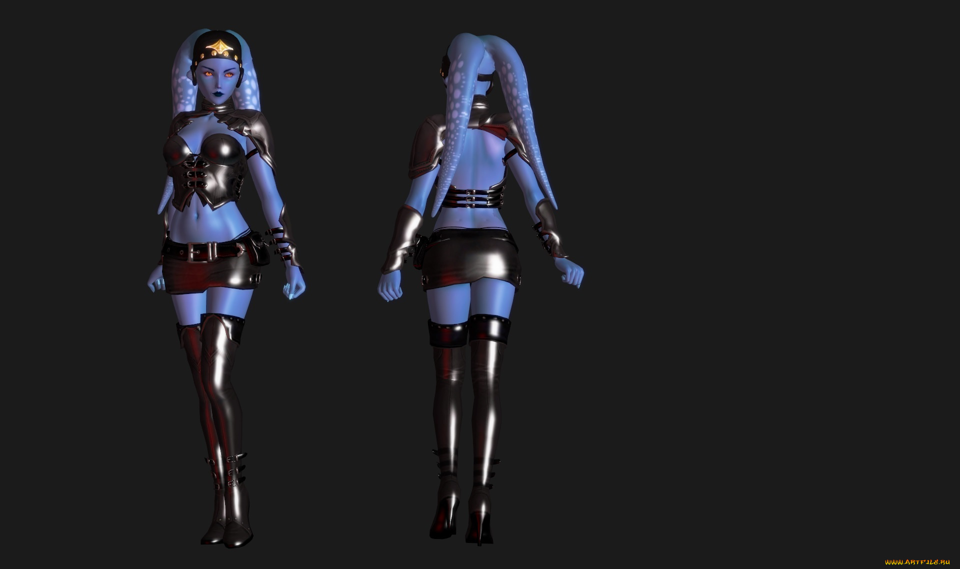 3д, графика, существа, , creatures, фон, взгляд, девушки