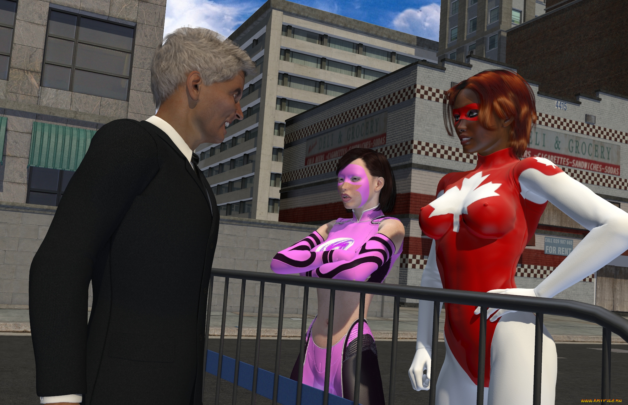 3д, графика, фантазия, , fantasy, фон, взгляд, девушки