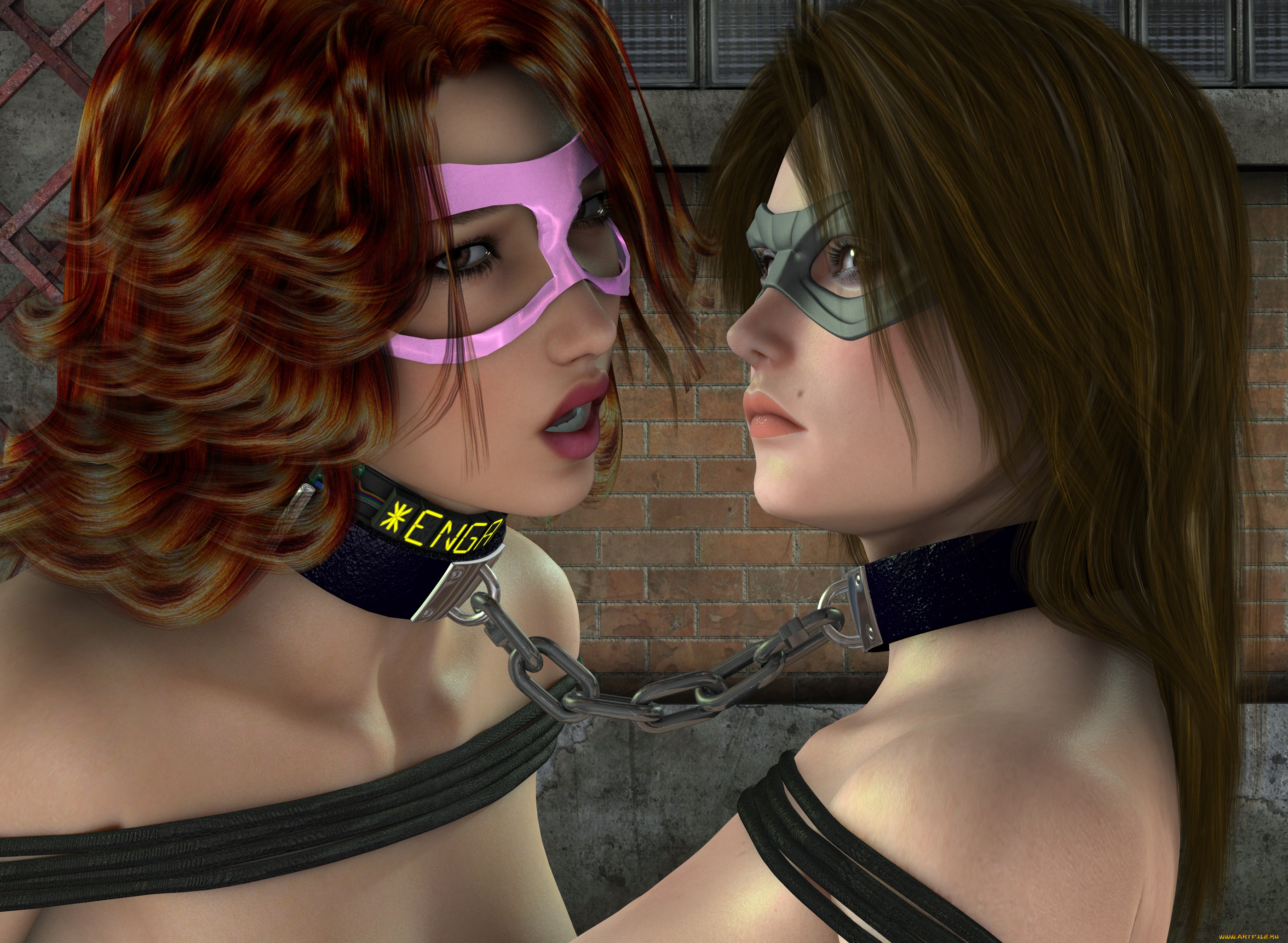 3д, графика, фантазия, , fantasy, взгляд, фон, девушки