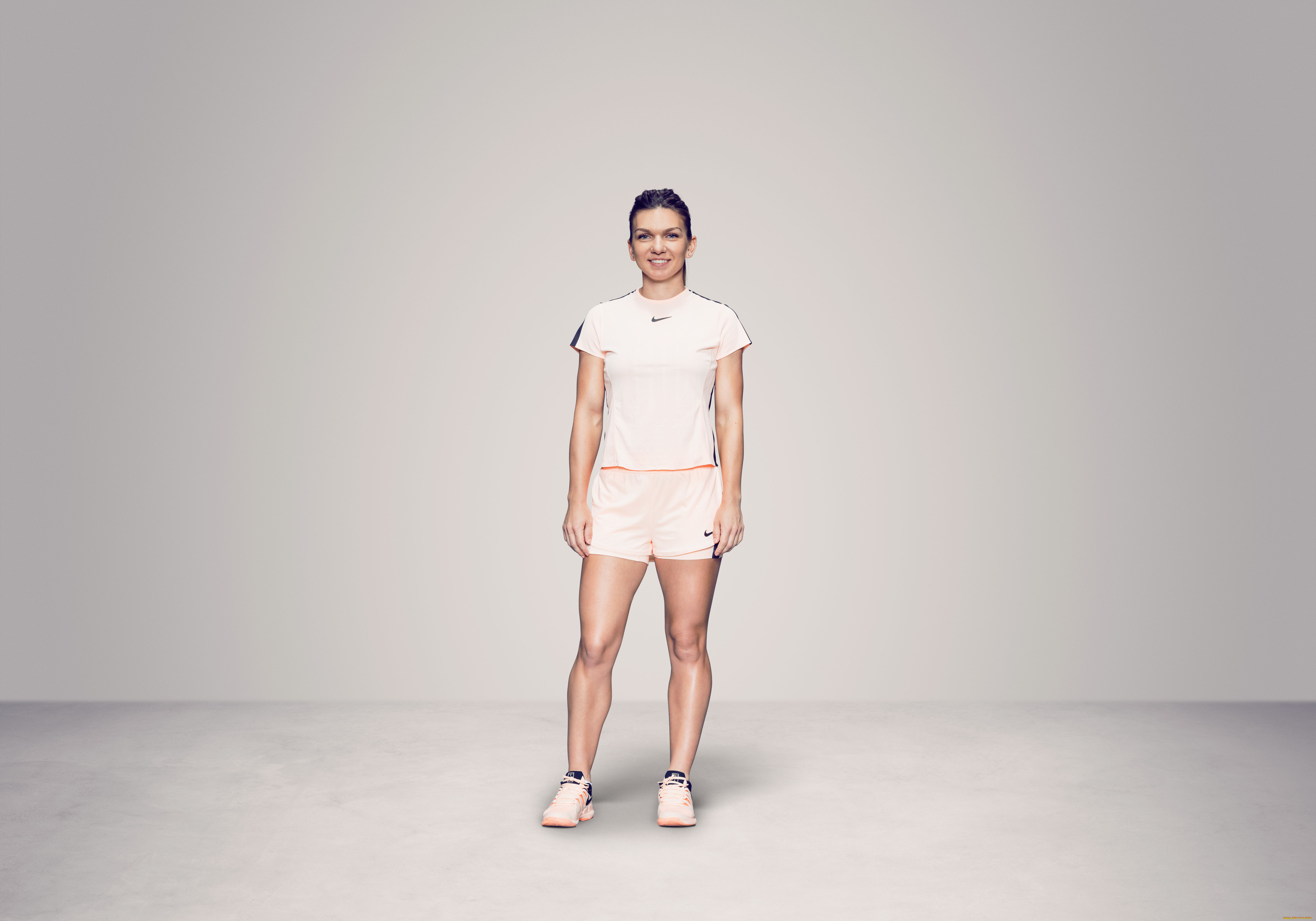 спорт, теннис, девушка, взгляд, фон, simona, halep