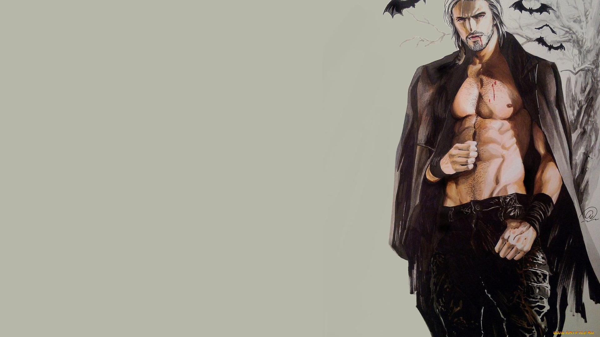 фэнтези, вампиры, летучие, мыши, плащ, вампир