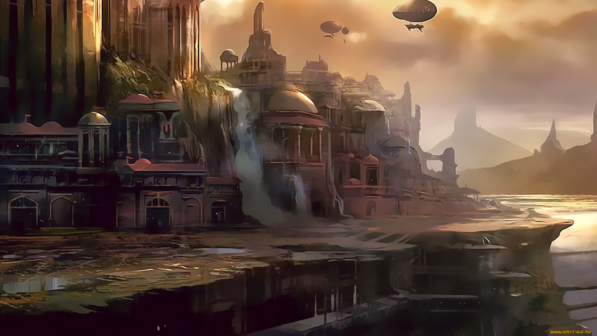 календари, фэнтези, 2019, calendar, архитектура, строение, здание, город