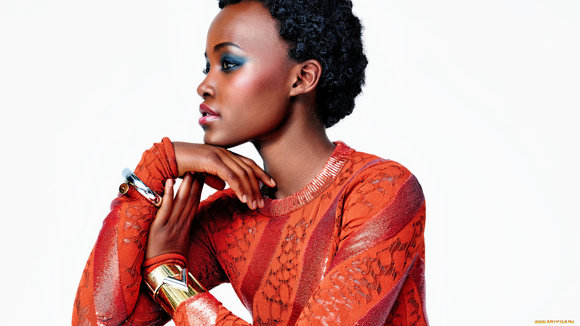 lupita, nyong`o, девушки, лицо, макияж, поза, портрет, брюнетка, девушка, lupita, nyongo, красотка, мулатка, актриса, темнокожая, чернокожая, взгляд