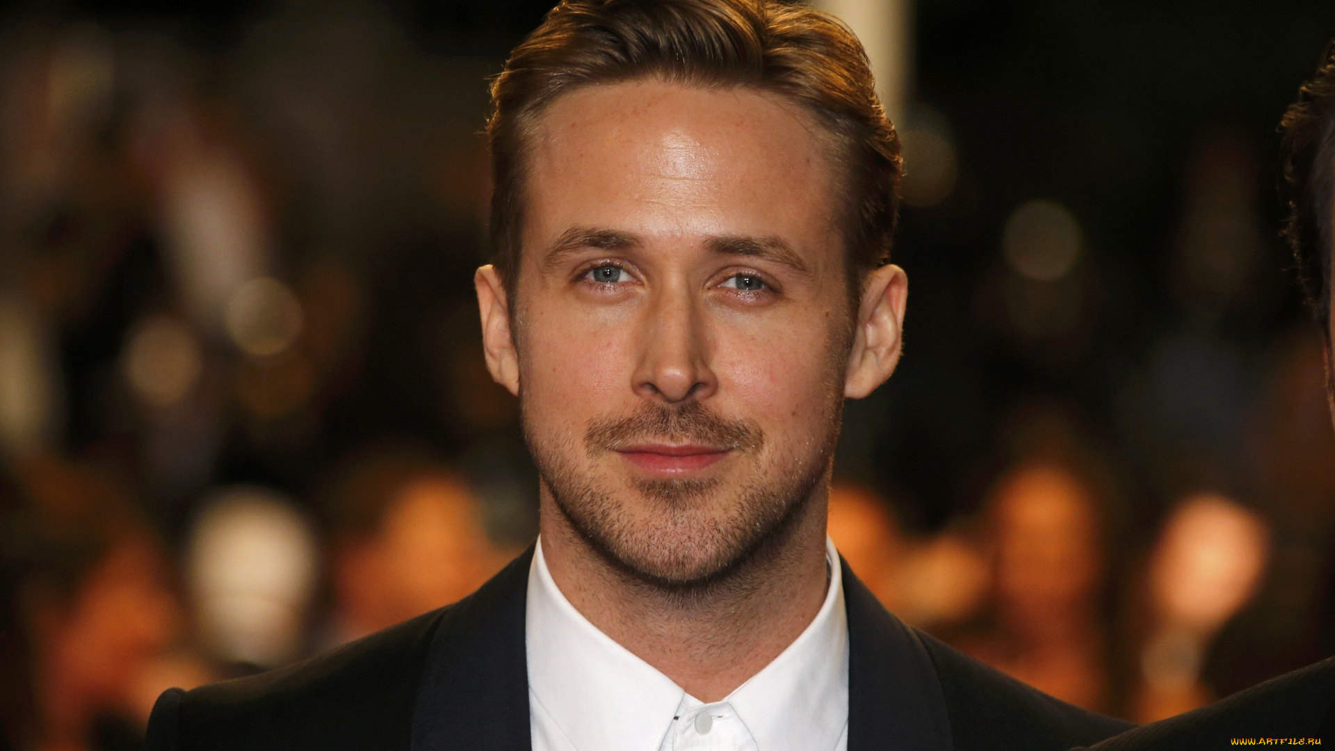 мужчины, ryan, gosling, костюм, лицо, актер