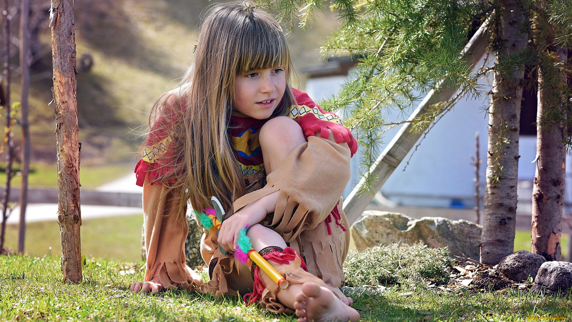 разное, настроения, костюм, индейский