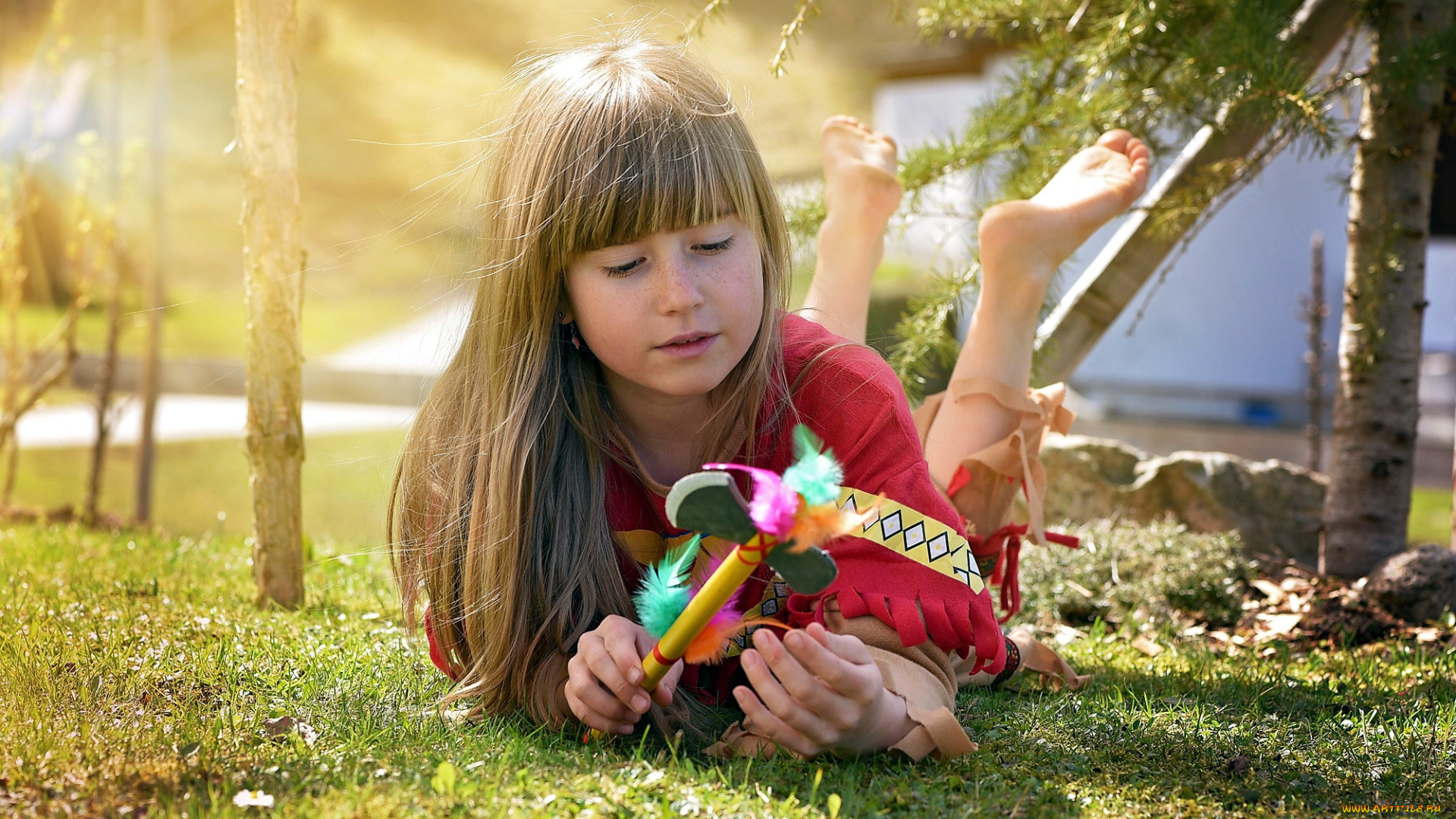 разное, настроения, костюм, индейский