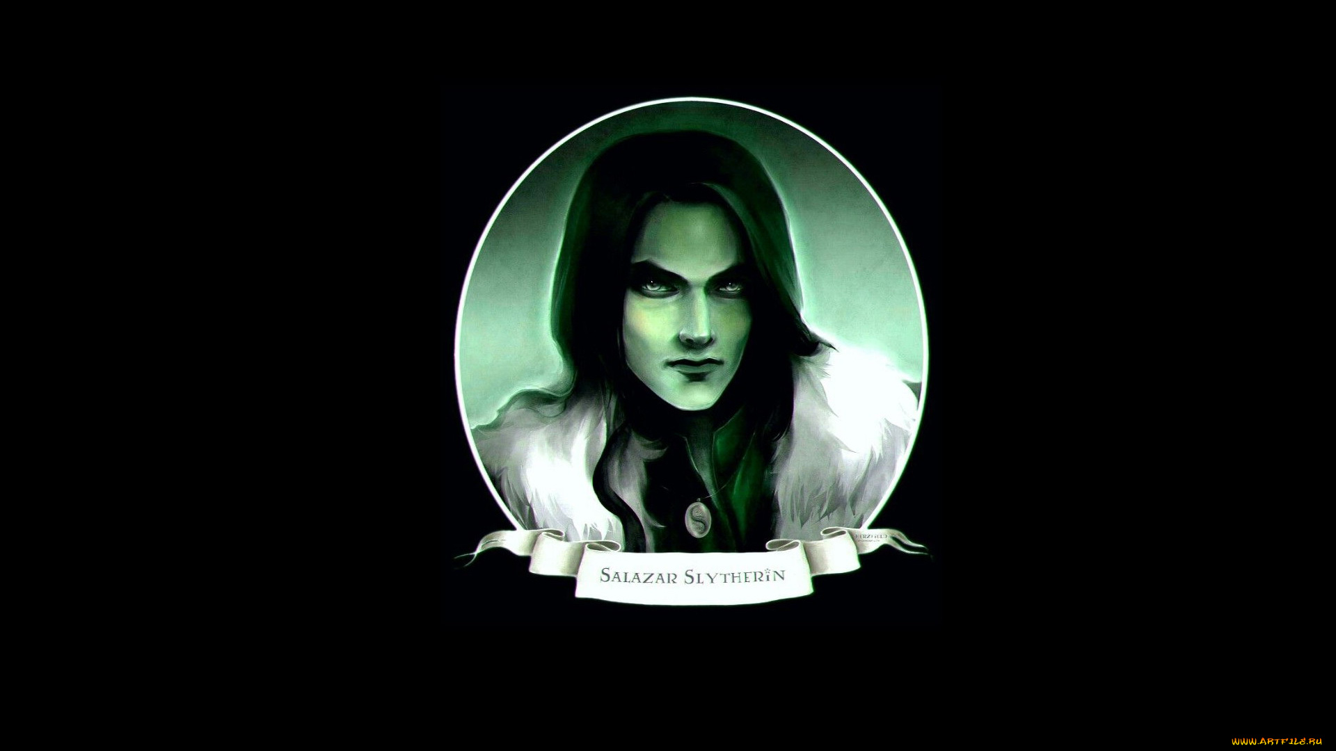 рисованное, кино, салазар, слизерин, портрет