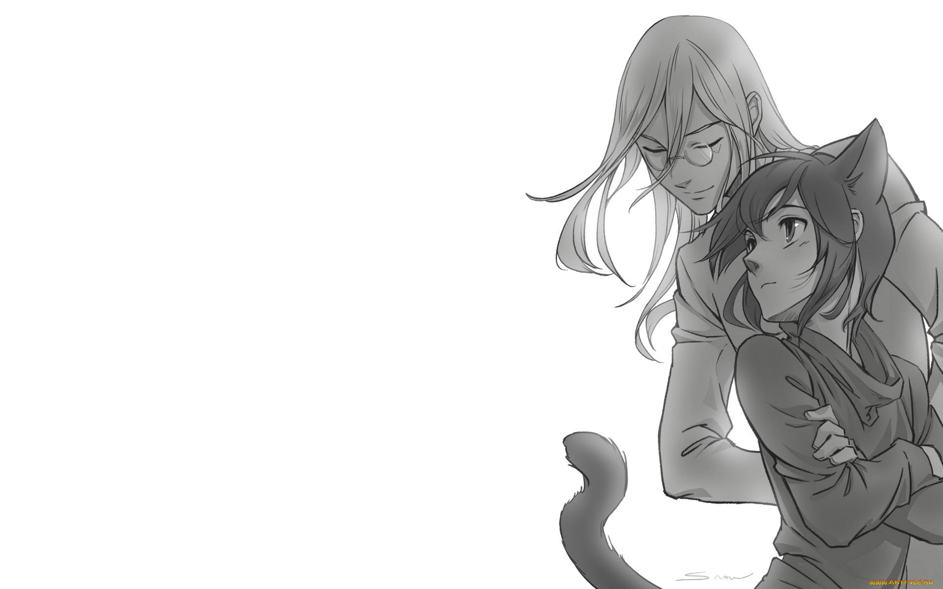 аниме, loveless, хвост, аояги, рицка, соби, агатсума, ушки