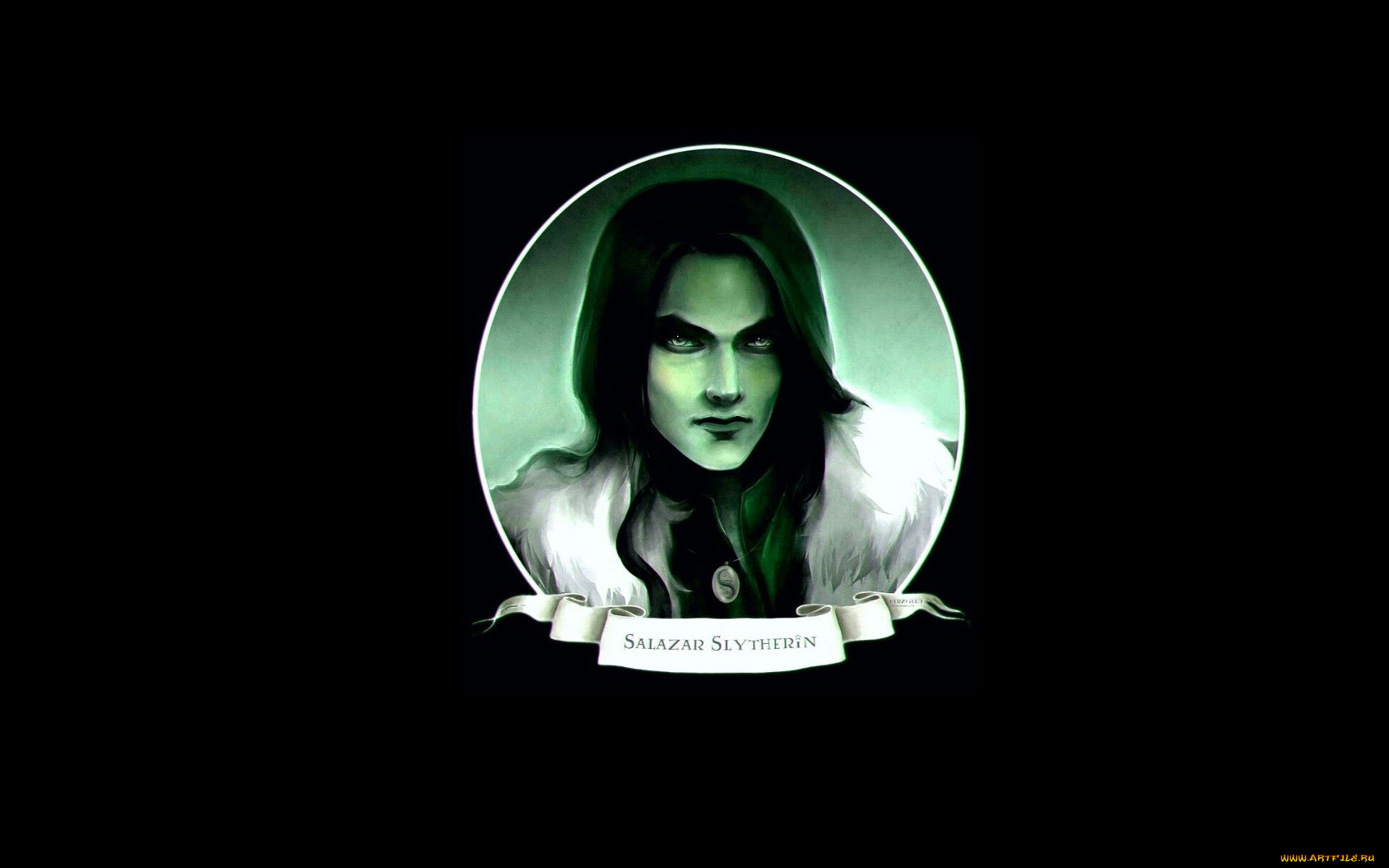 рисованное, кино, салазар, слизерин, портрет