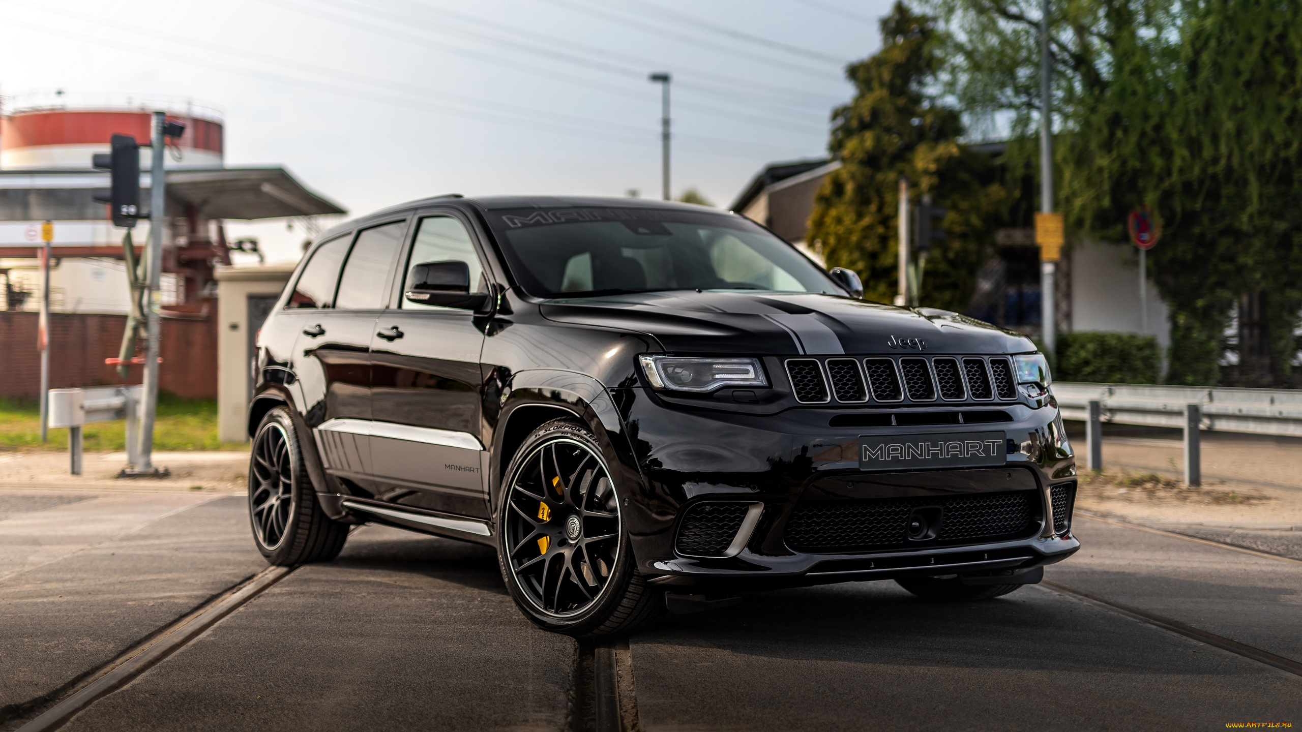 2019, jeep, manhart, gc, 800, автомобили, jeep, черный, manhart, gc, 800, 2019, тюнинг