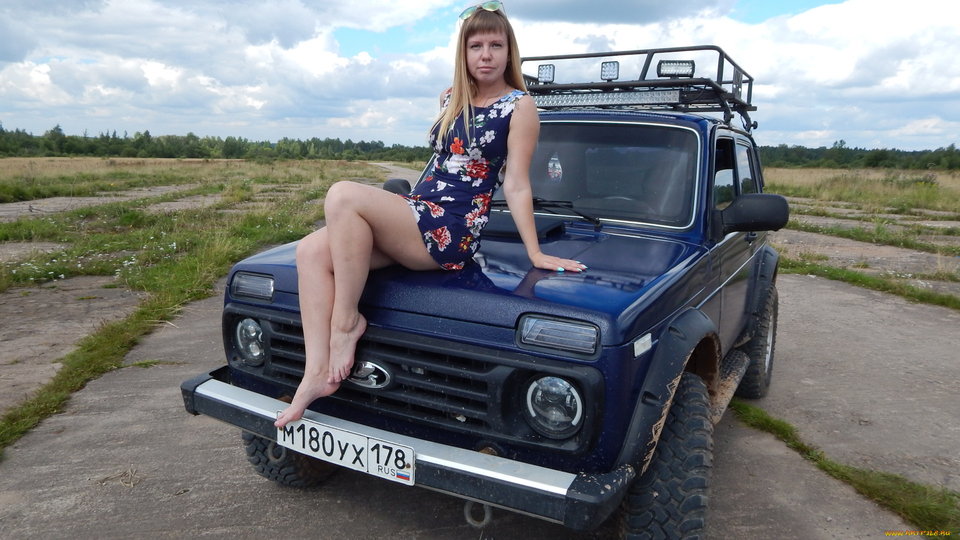 автомобили, -авто, с, девушками, lada, 4x4