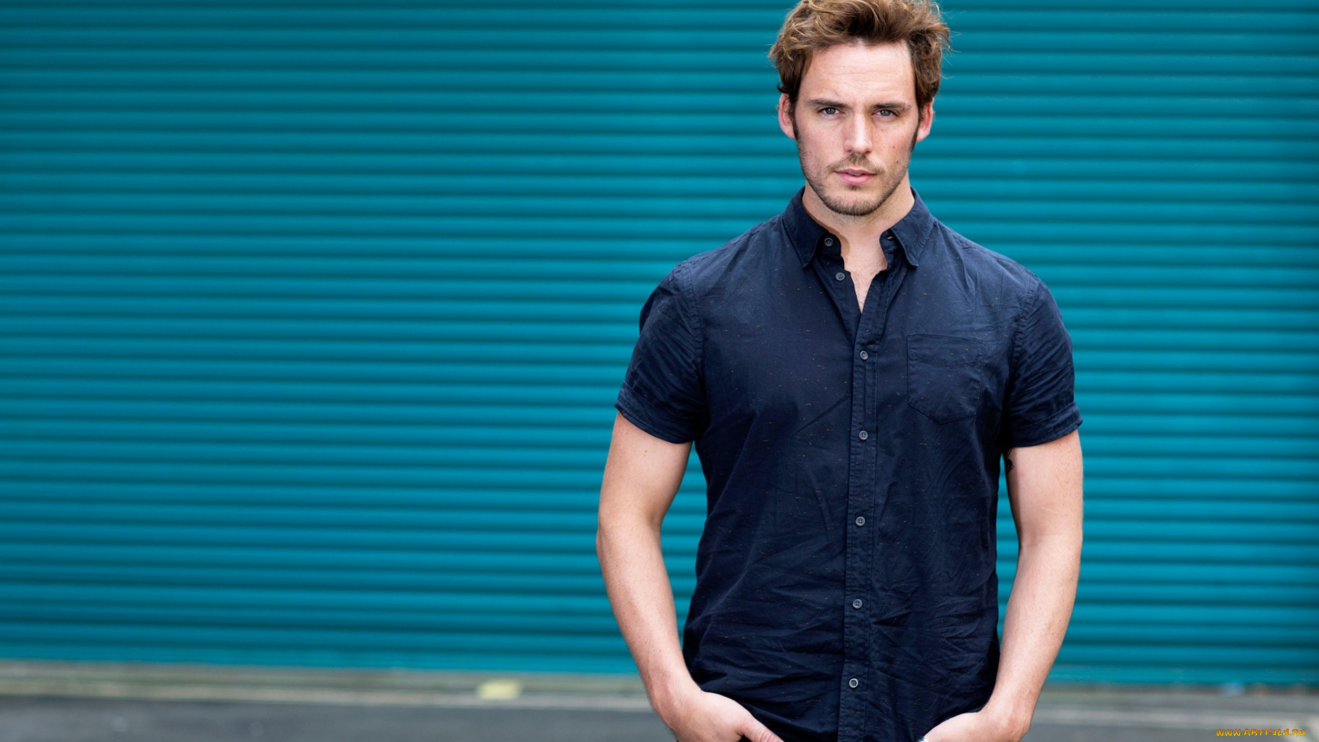 мужчины, sam, claflin, поза