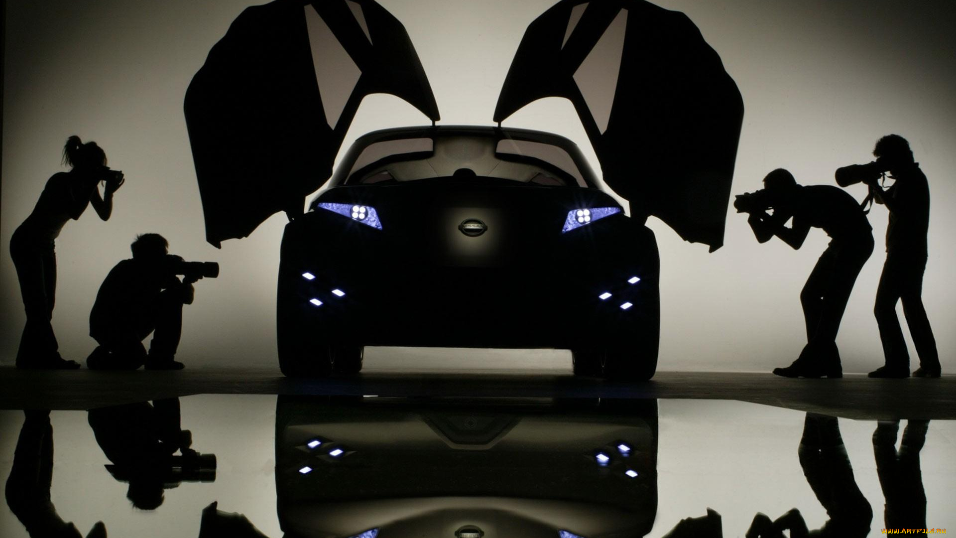 nissan, mixim, concept, автомобили, nissan, datsun, ниссан, силуэты, фотографы, люди