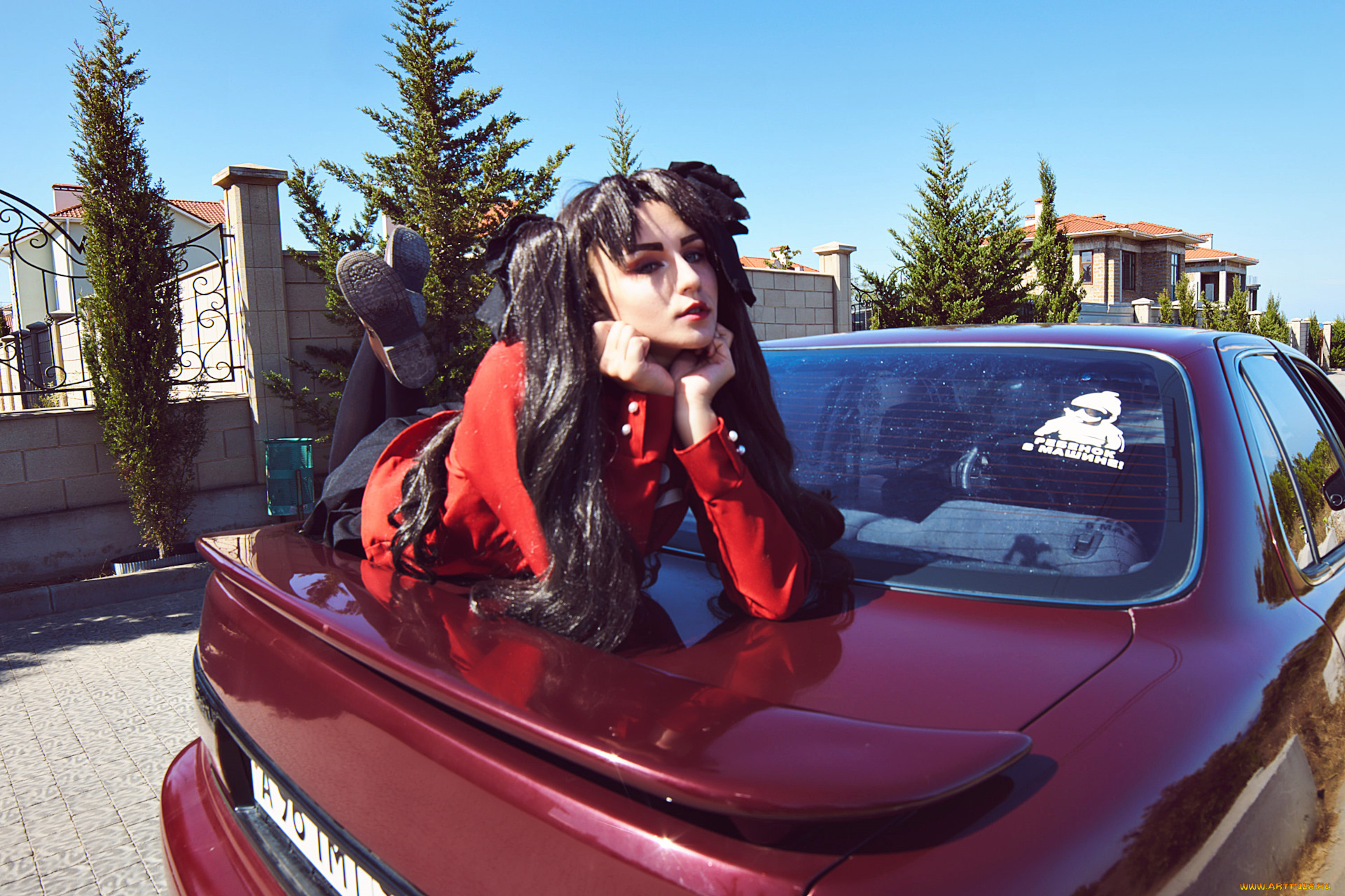 автомобили, -авто, с, девушками, toyota, camry