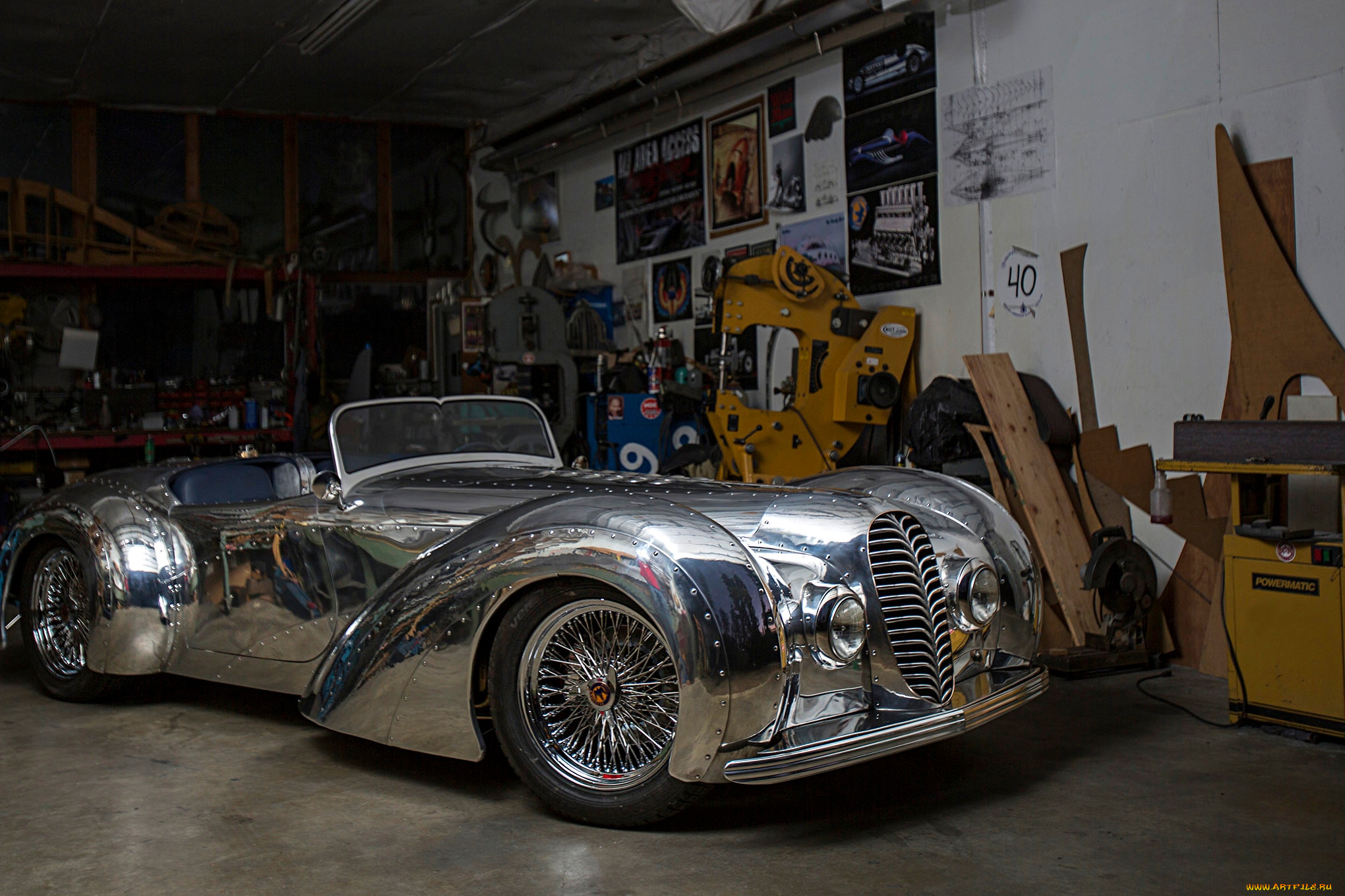 blastolene, brother, , , randy, grubb, автомобили, классика, blastolene, brother, randy, grubb, retro, car, серебряный, гараж, автомобиль