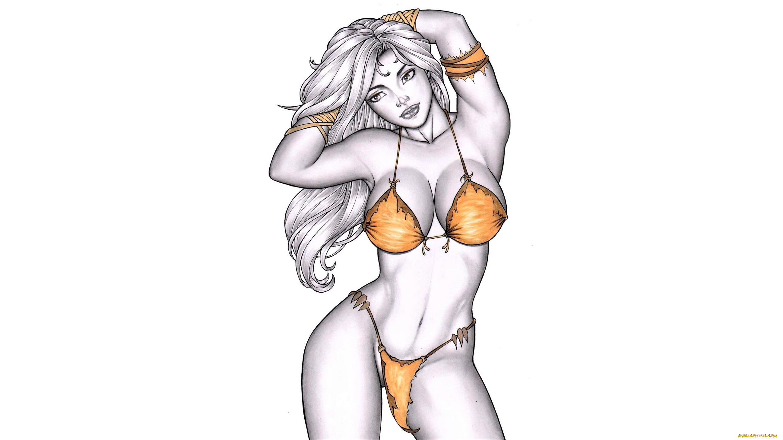 рисованное, elberty, oliveira, девушка, фон