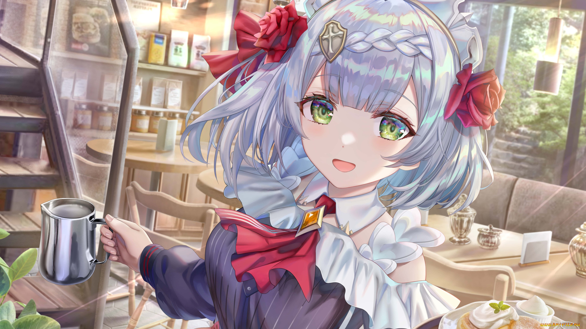 аниме, genshin, impact, девушка