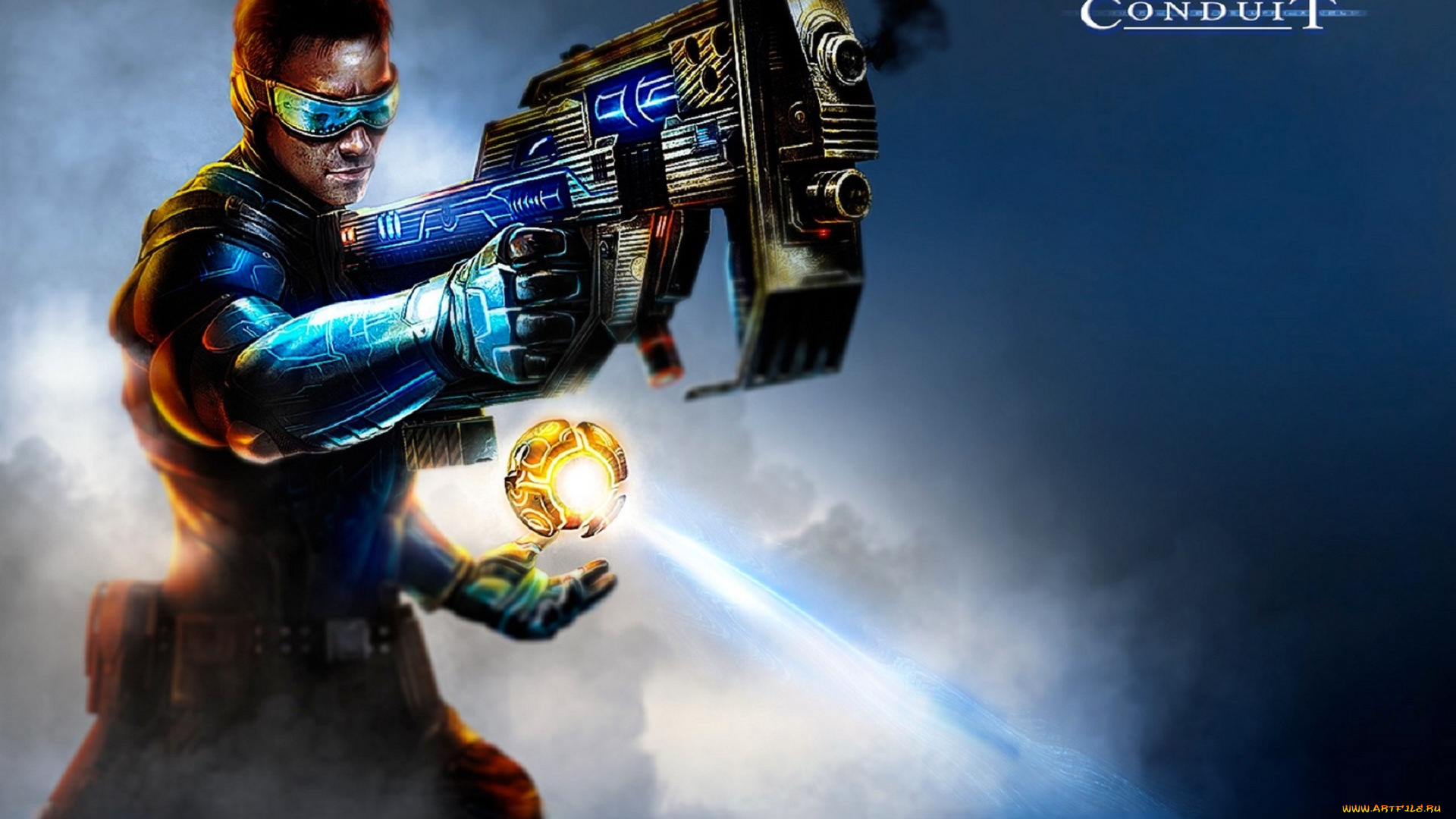 видео, игры, the, conduit, мужчина, оружие, магия, шар