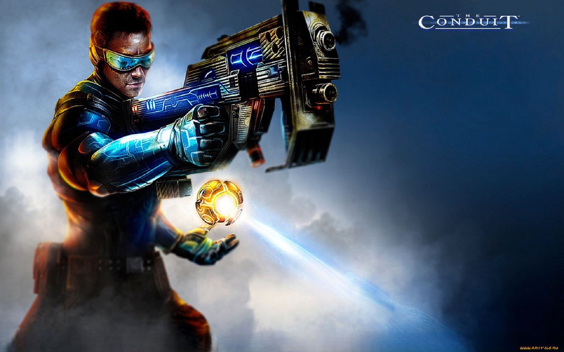 видео, игры, the, conduit, мужчина, оружие, магия, шар