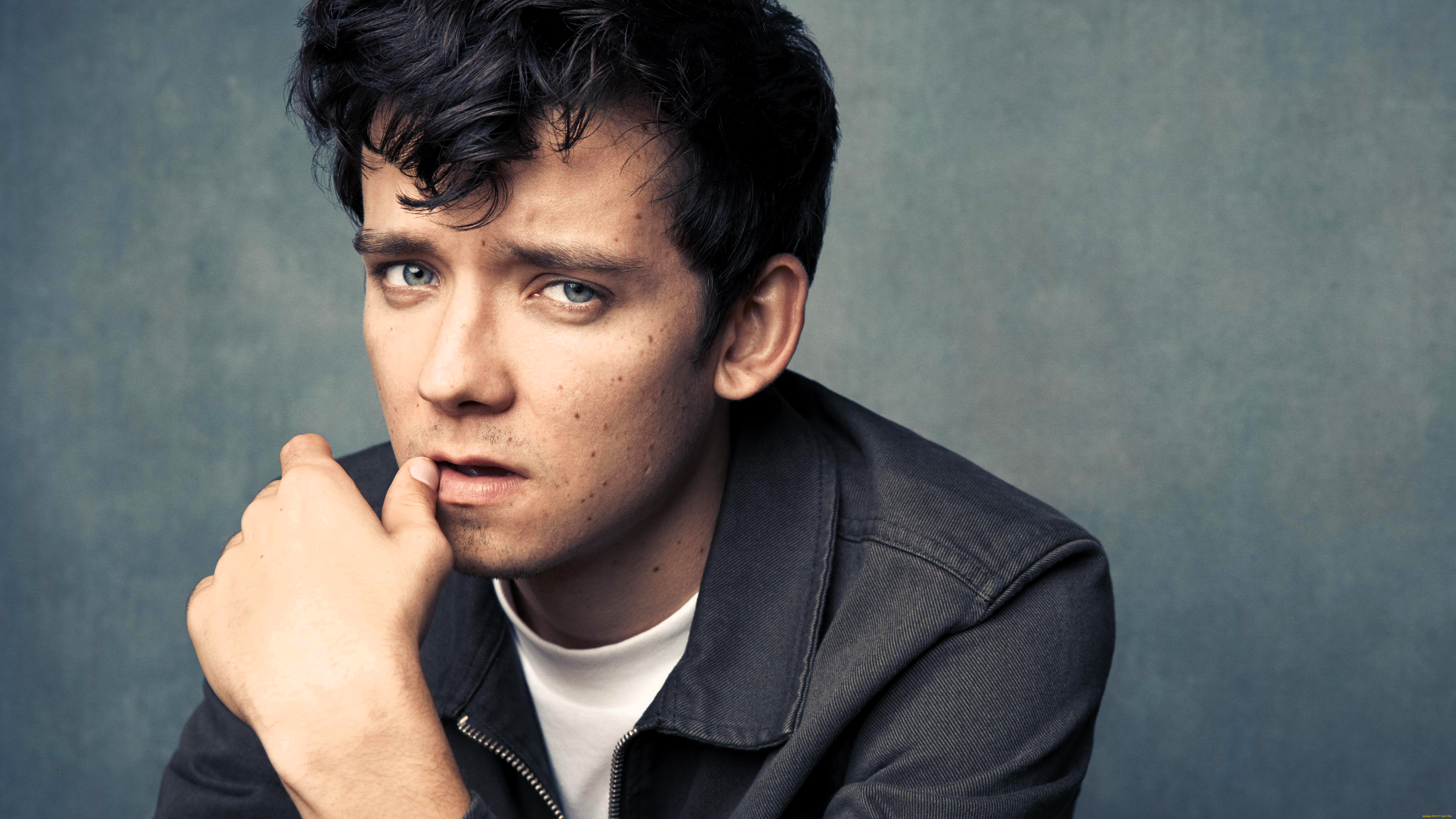 asa, butterfield, мужчины, актер, лицо, куртка