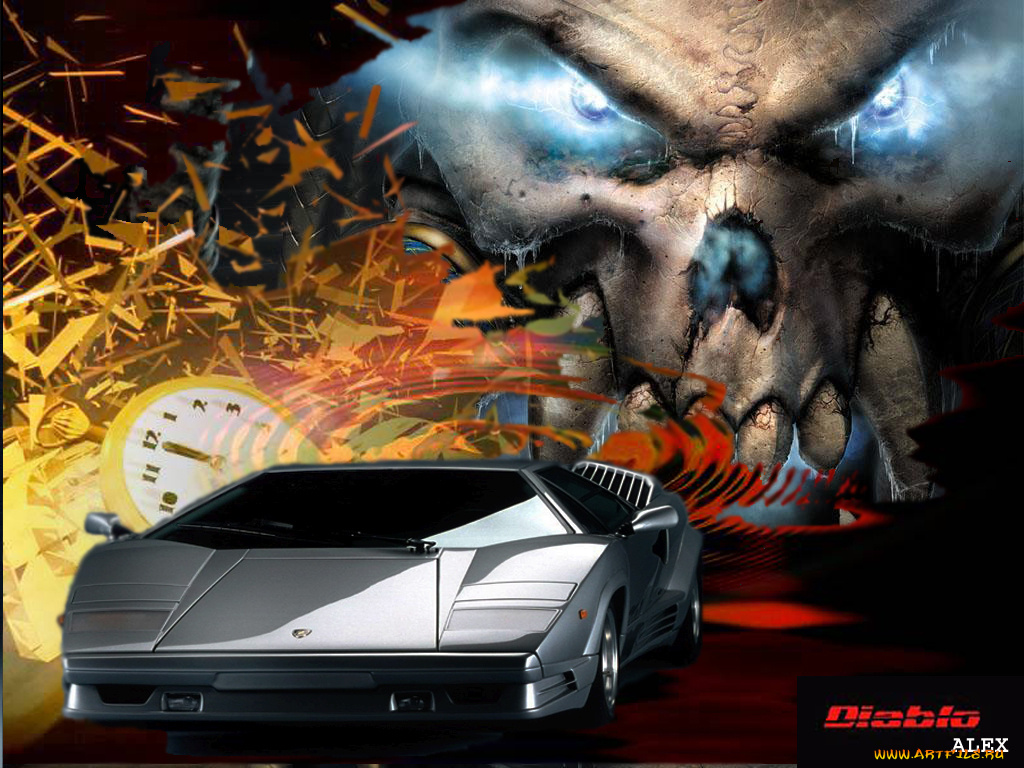 diablo, автомобили, lamborghini