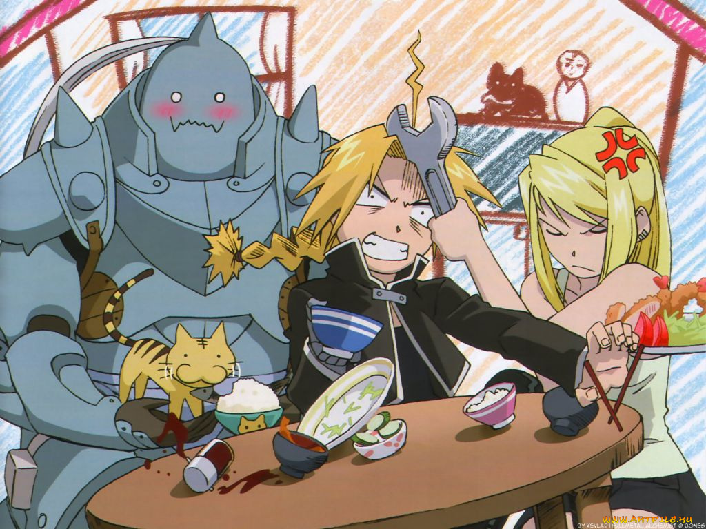 аниме, fullmetal, alchemist
