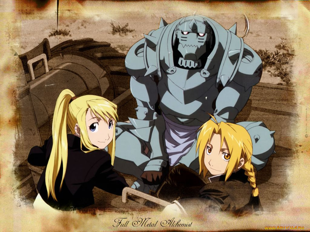 аниме, fullmetal, alchemist