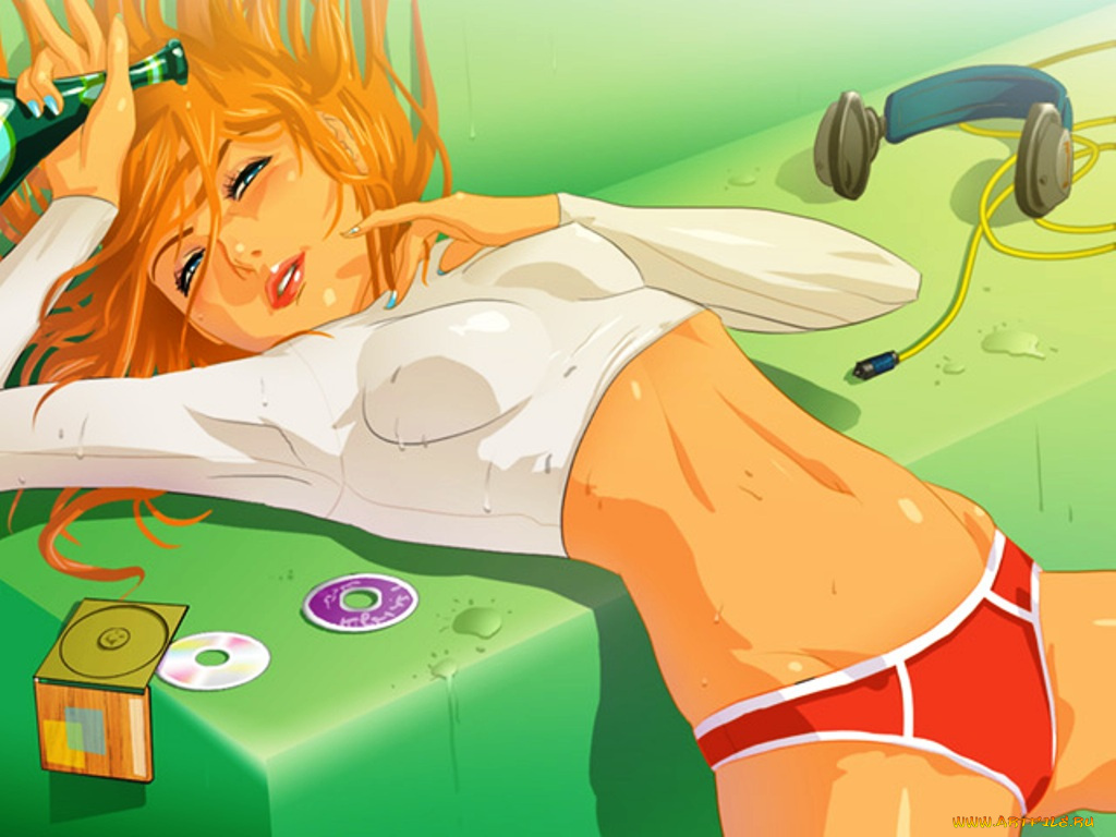 аниме, headphones, instrumental