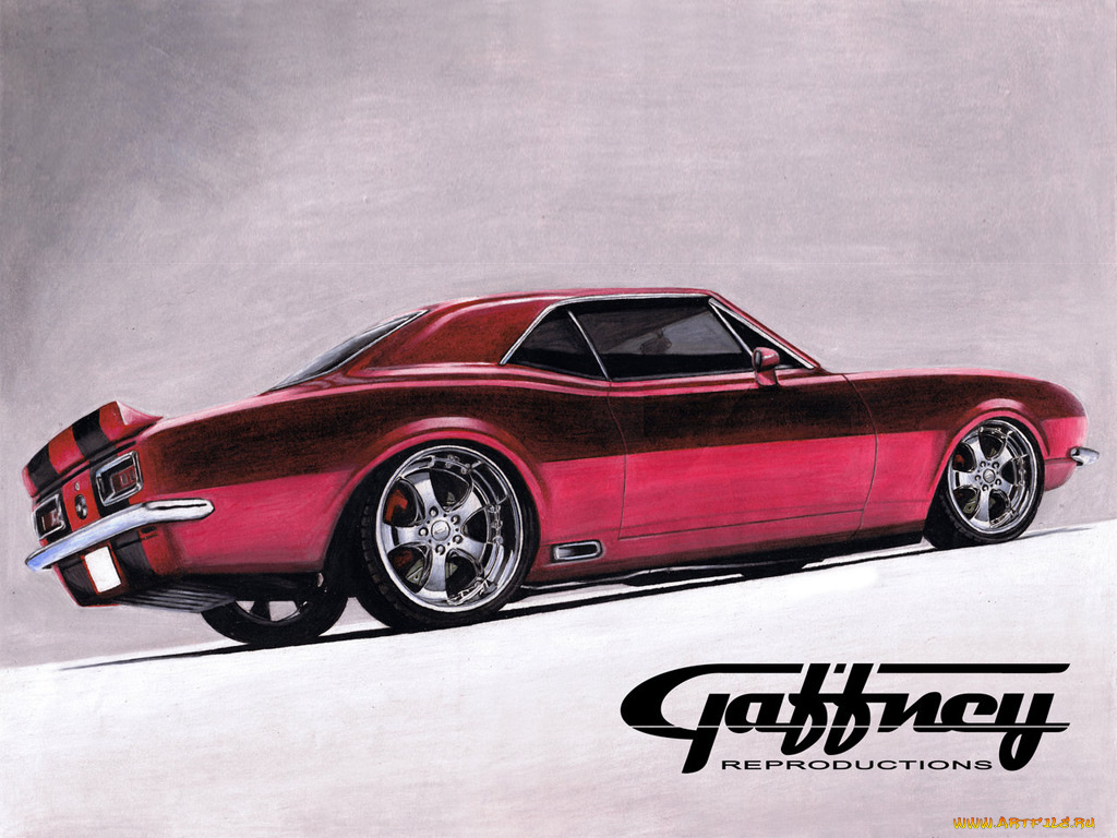 автомобили, рисованные